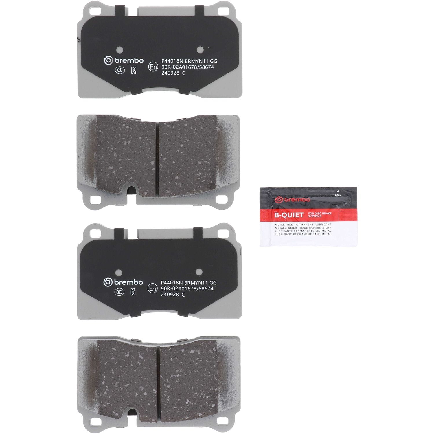 PRIME Ceramic Front Disc Brake Pad Set - P44018N_01