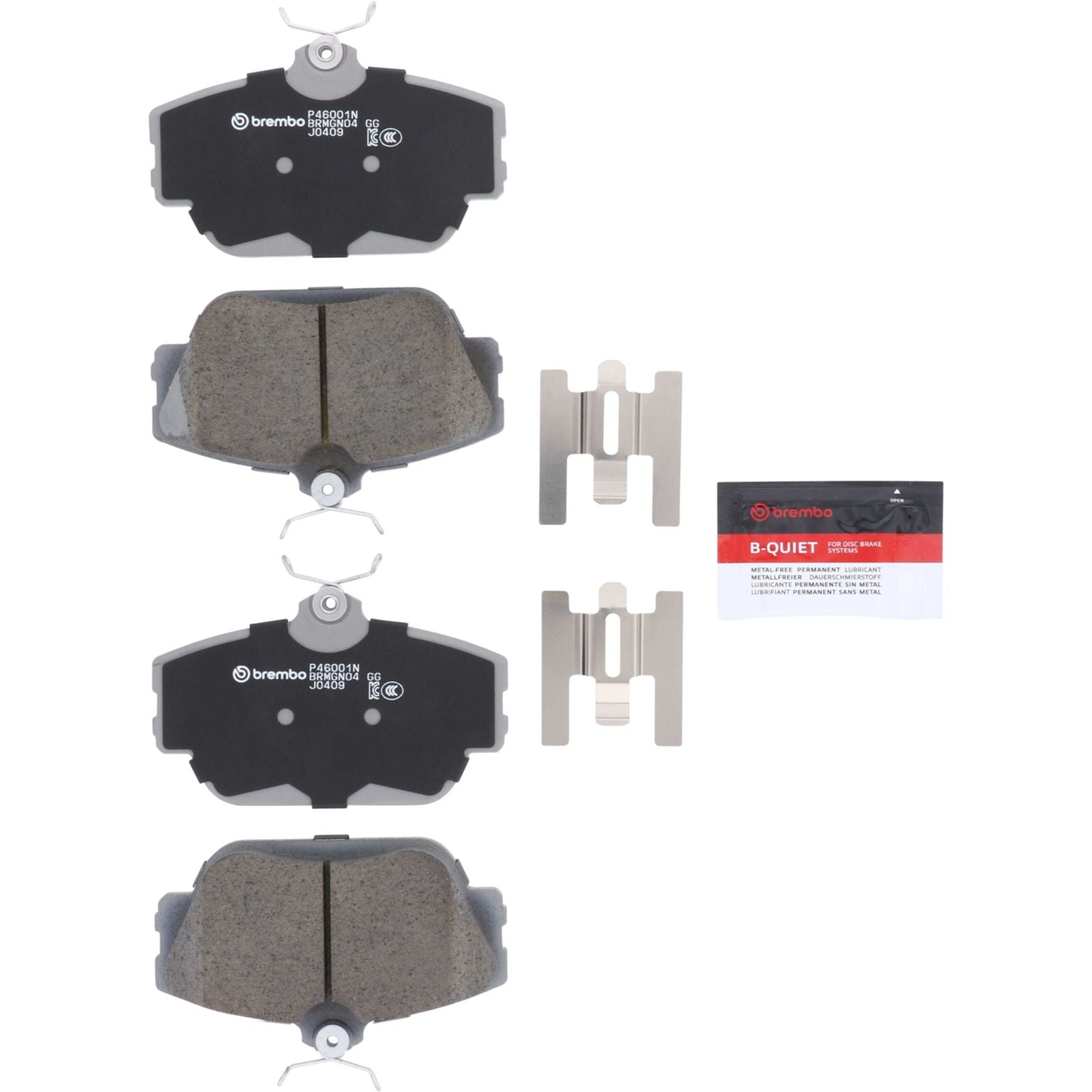 PRIME Ceramic Front Disc Brake Pad Set - P46001N_02
