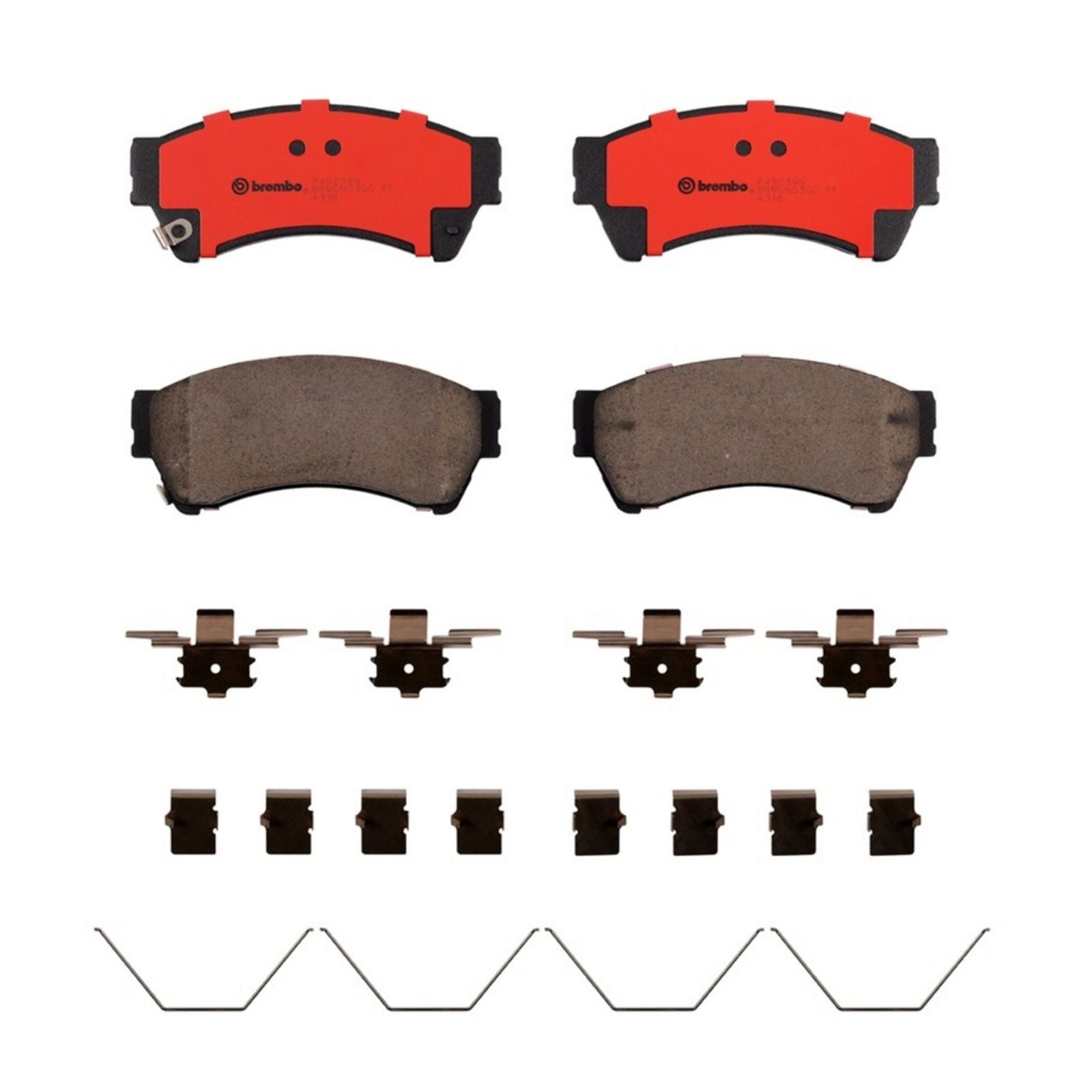 PRIME Ceramic Front Disc Brake Pad Set - P49039N_01