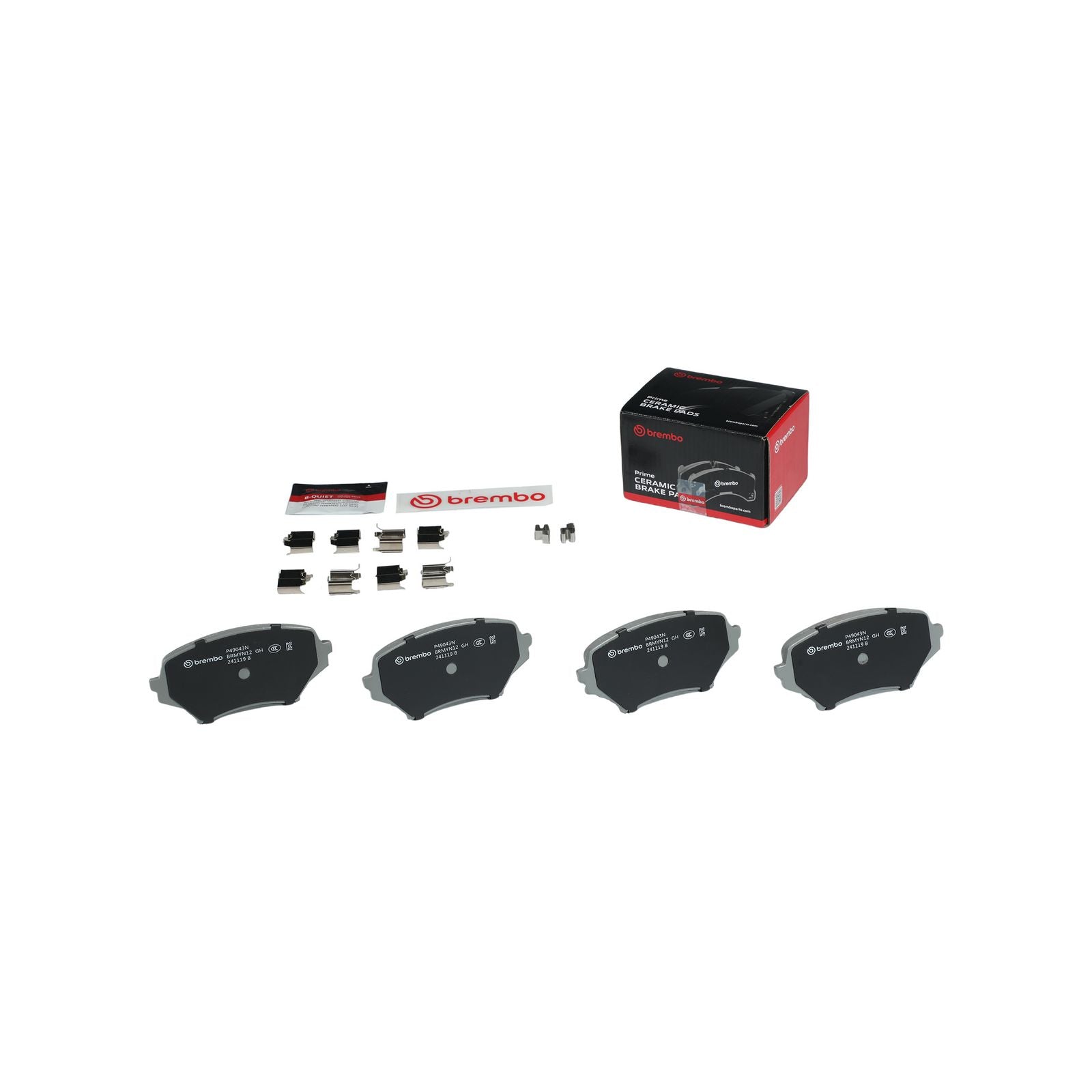 PRIME Ceramic Front Disc Brake Pad Set - P49043N_04