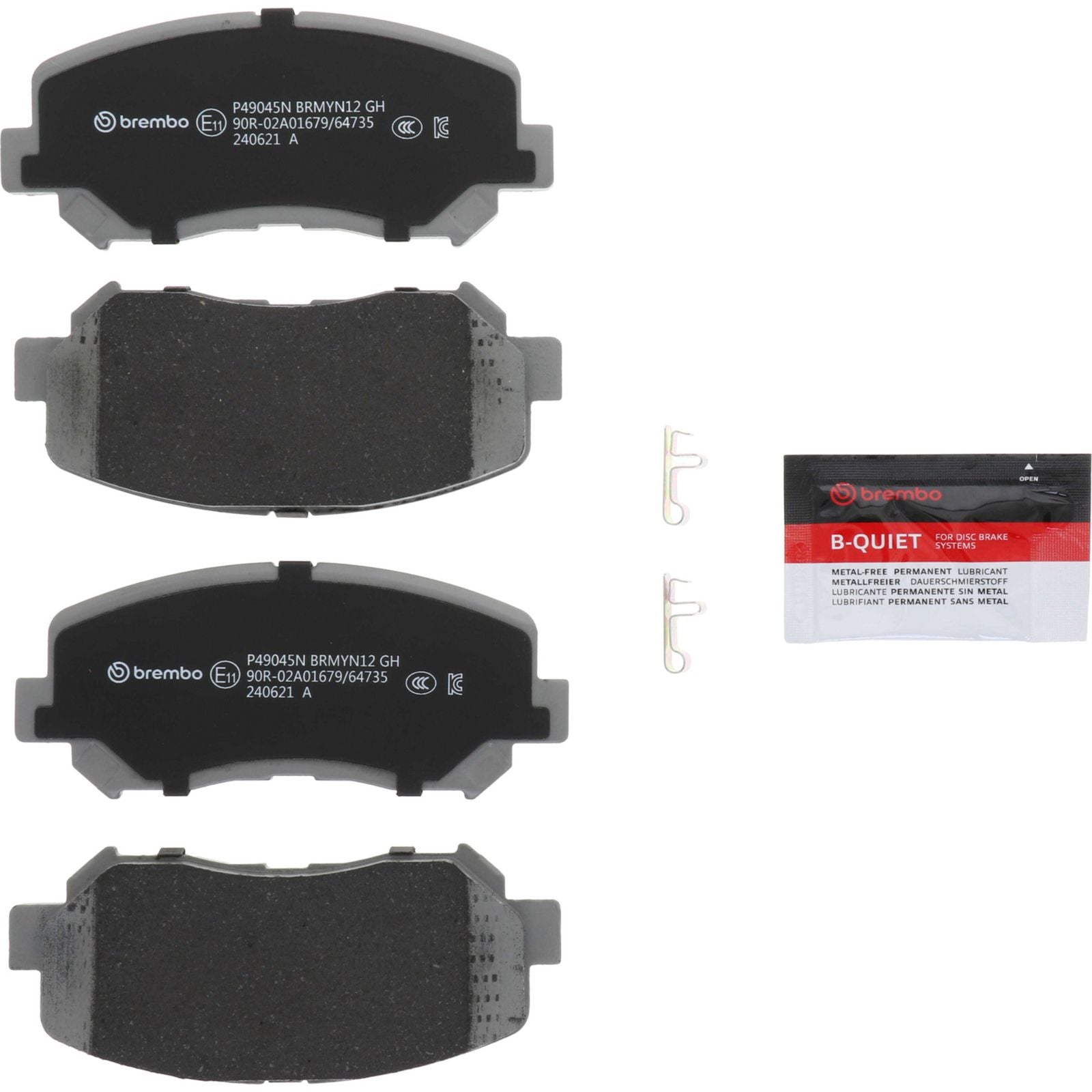PRIME Ceramic Front Disc Brake Pad Set - P49045N_06
