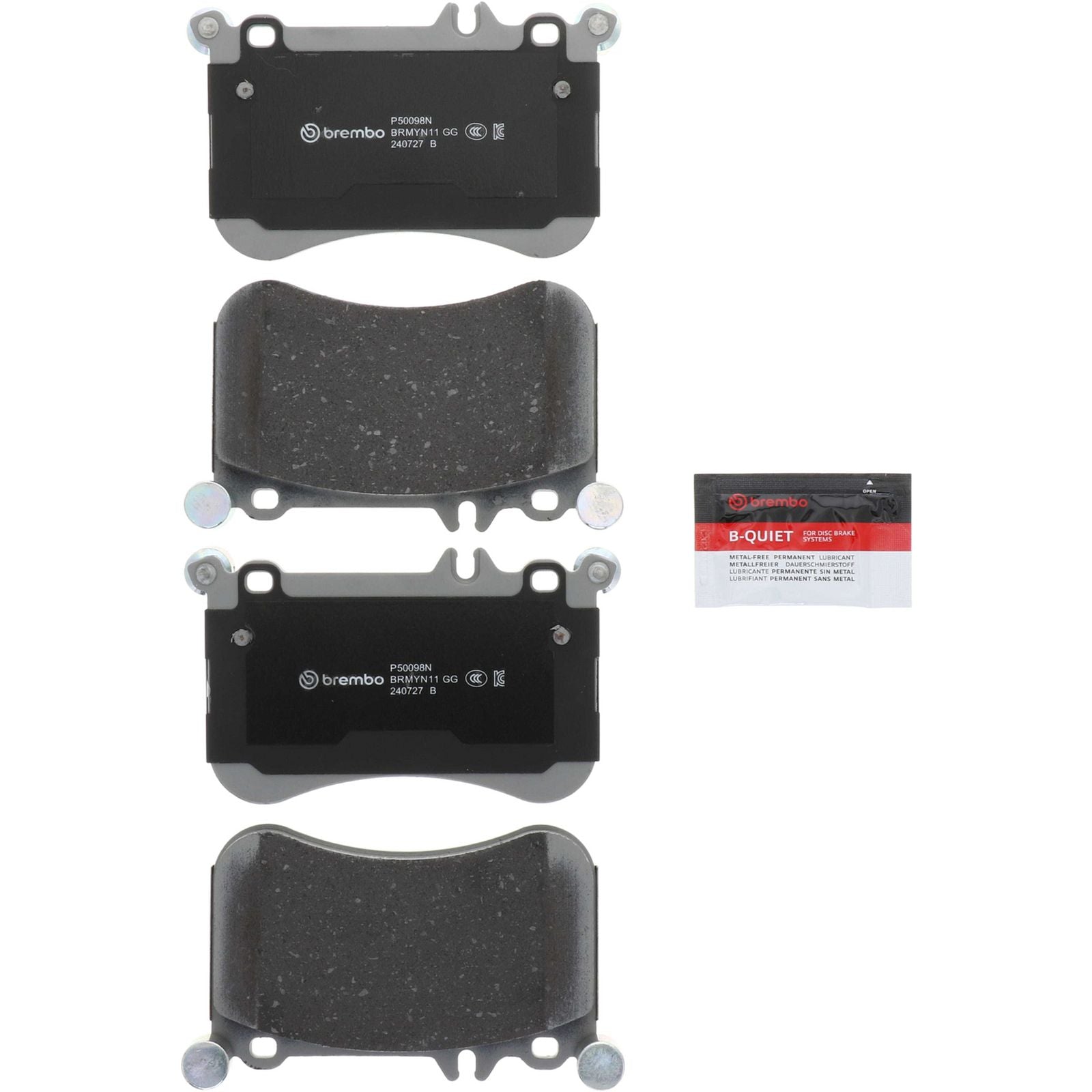 PRIME Ceramic Front Disc Brake Pad Set - P50098N_02