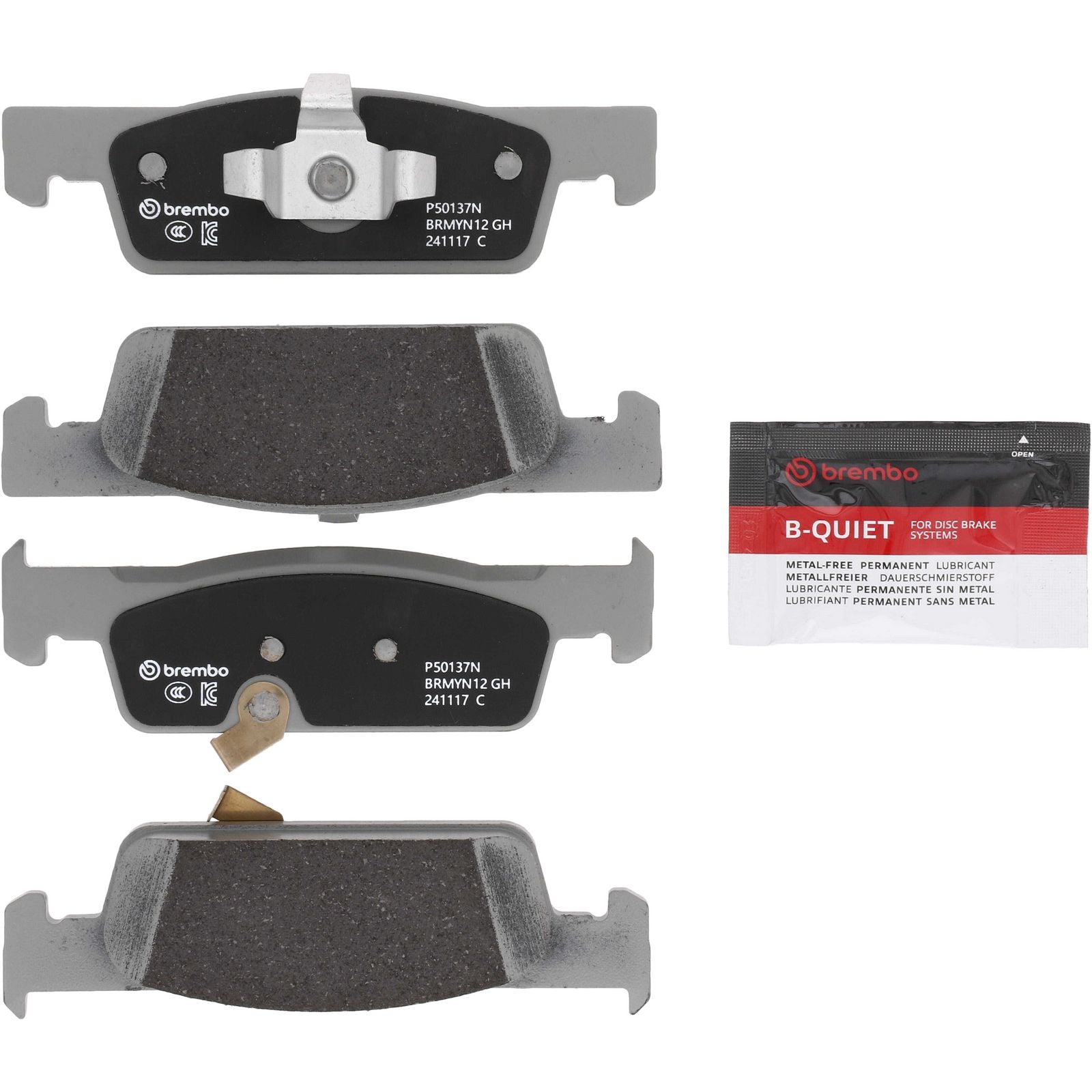 PRIME Ceramic Front Disc Brake Pad Set - P50137N_02