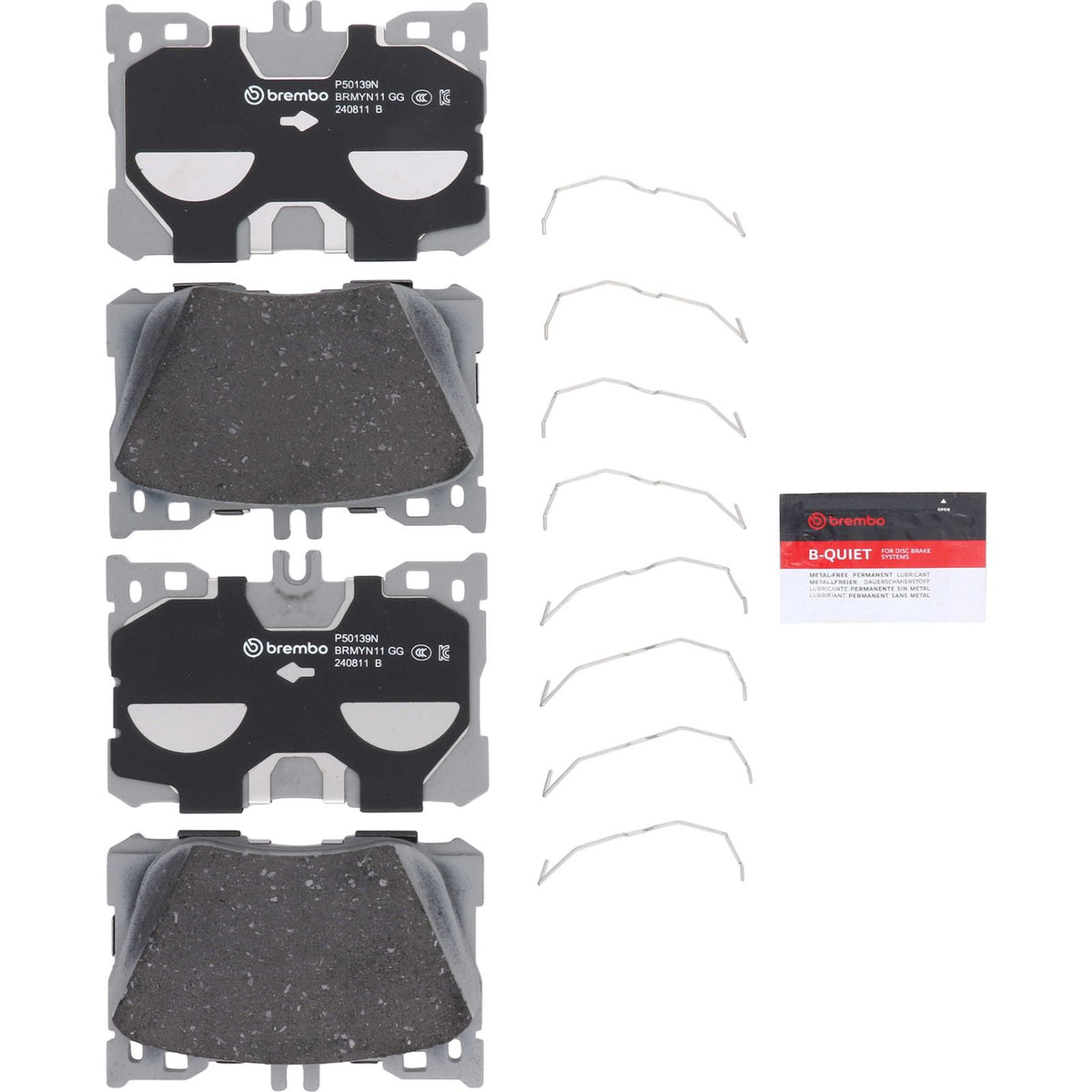 PRIME Ceramic Front Disc Brake Pad Set - P50139N_05