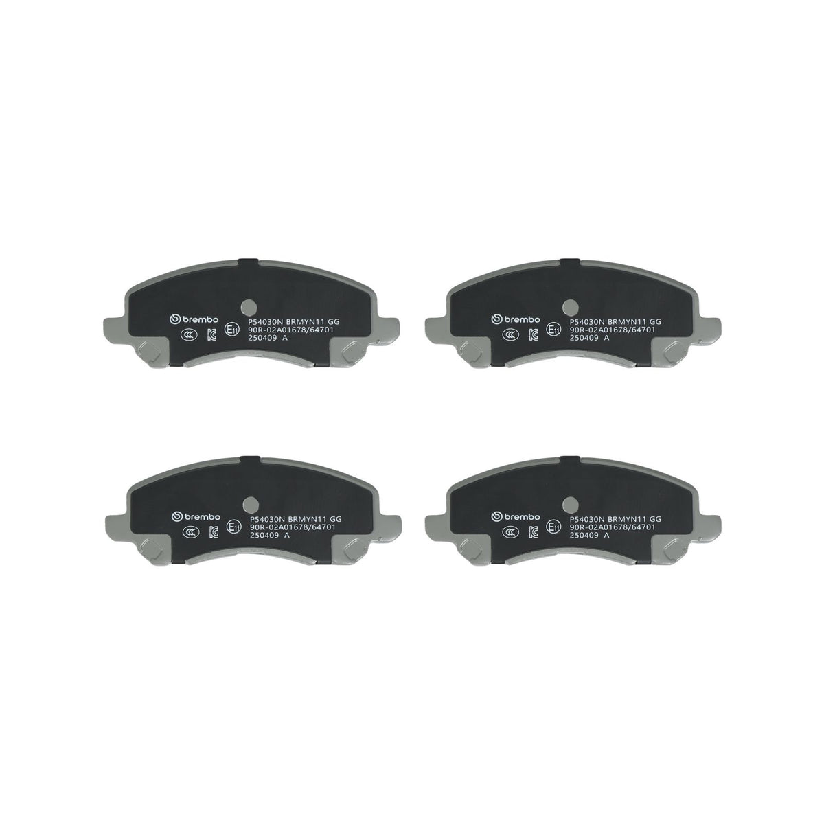 PRIME Ceramic Front Disc Brake Pad Set - P54030N_02