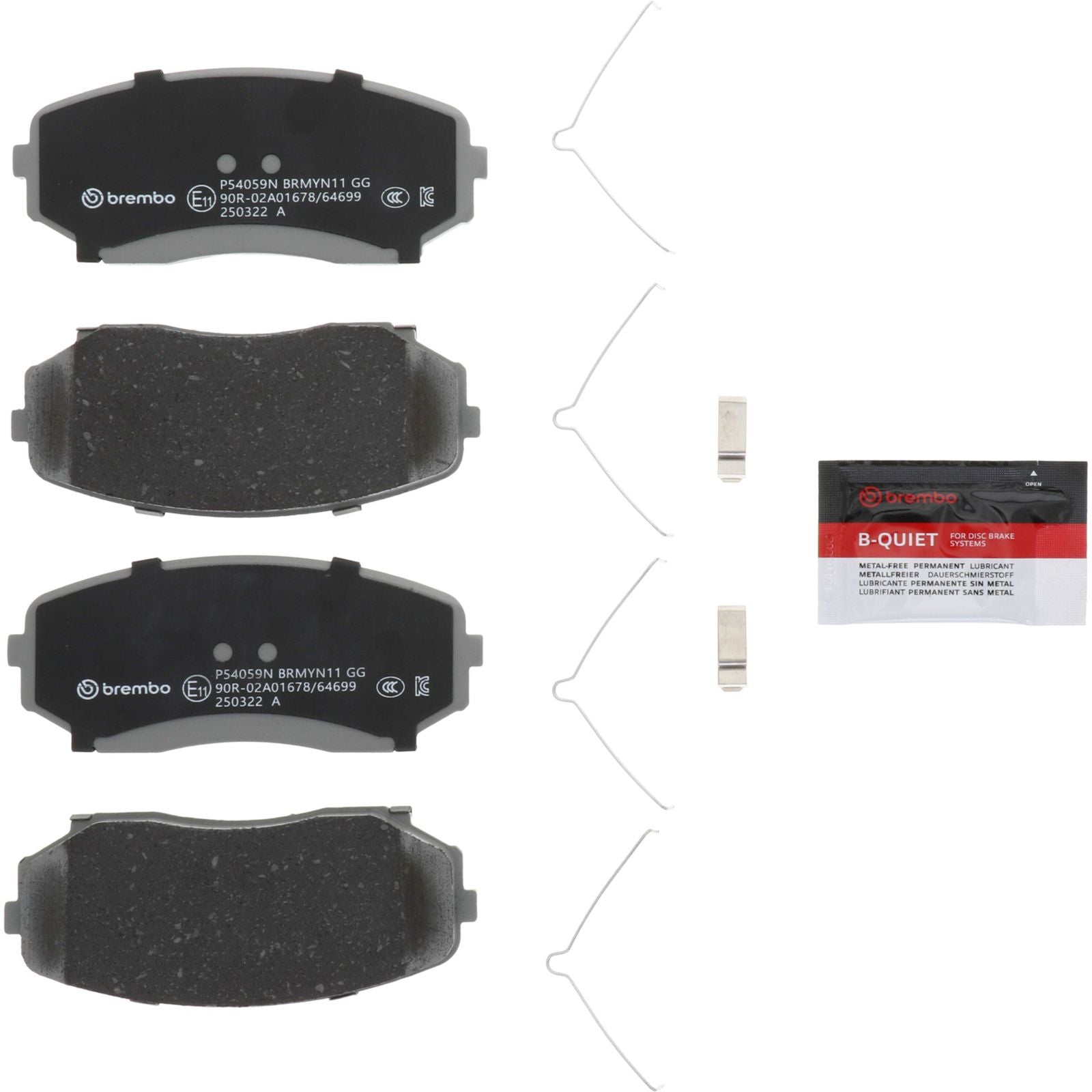 PRIME Ceramic Front Disc Brake Pad Set - P54059N_05