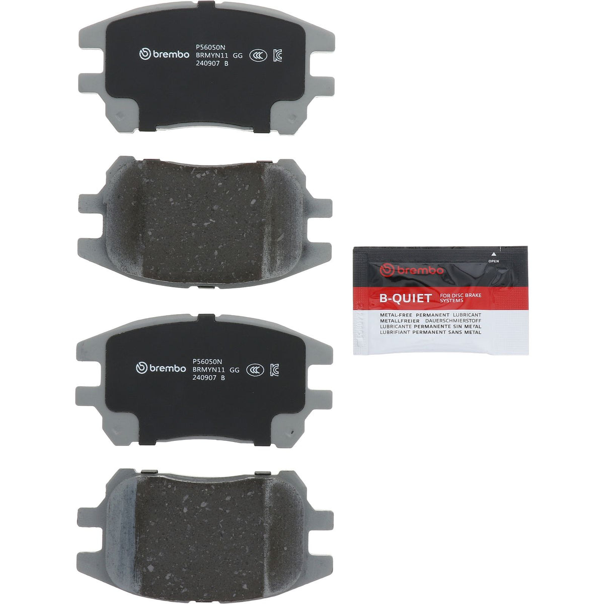 PRIME Ceramic Front Disc Brake Pad Set - P56050N_02