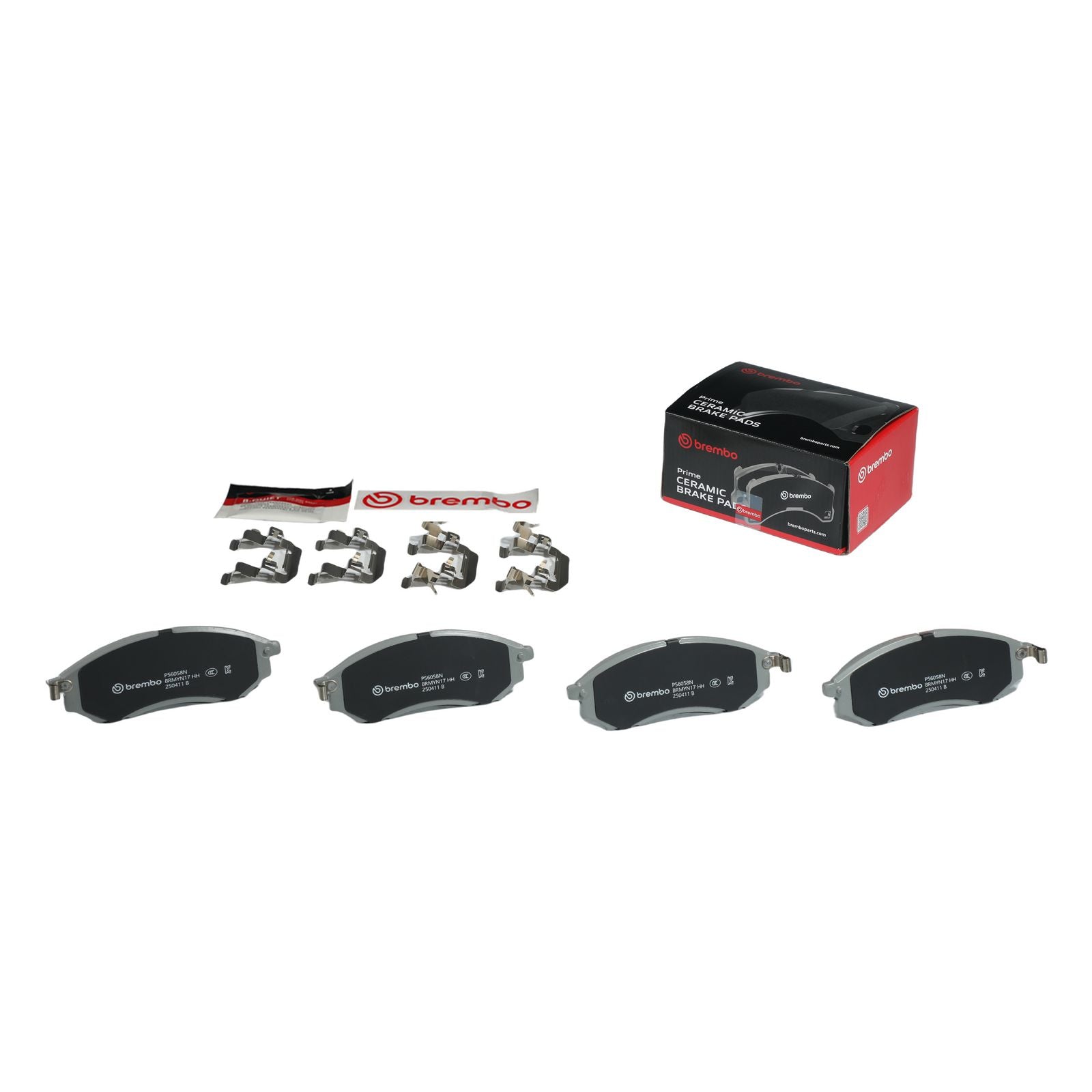 PRIME Ceramic Front Disc Brake Pad Set - P56058N_03