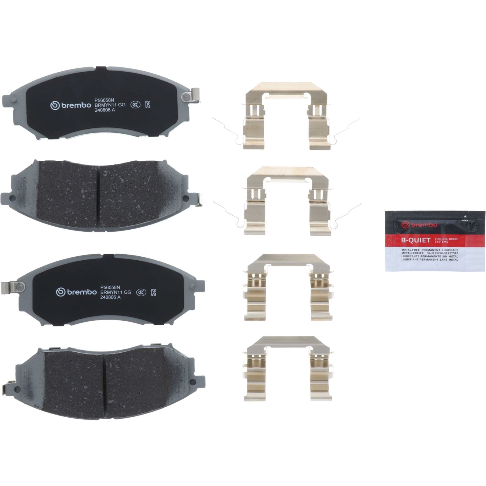 PRIME Ceramic Front Disc Brake Pad Set - P56058N_06