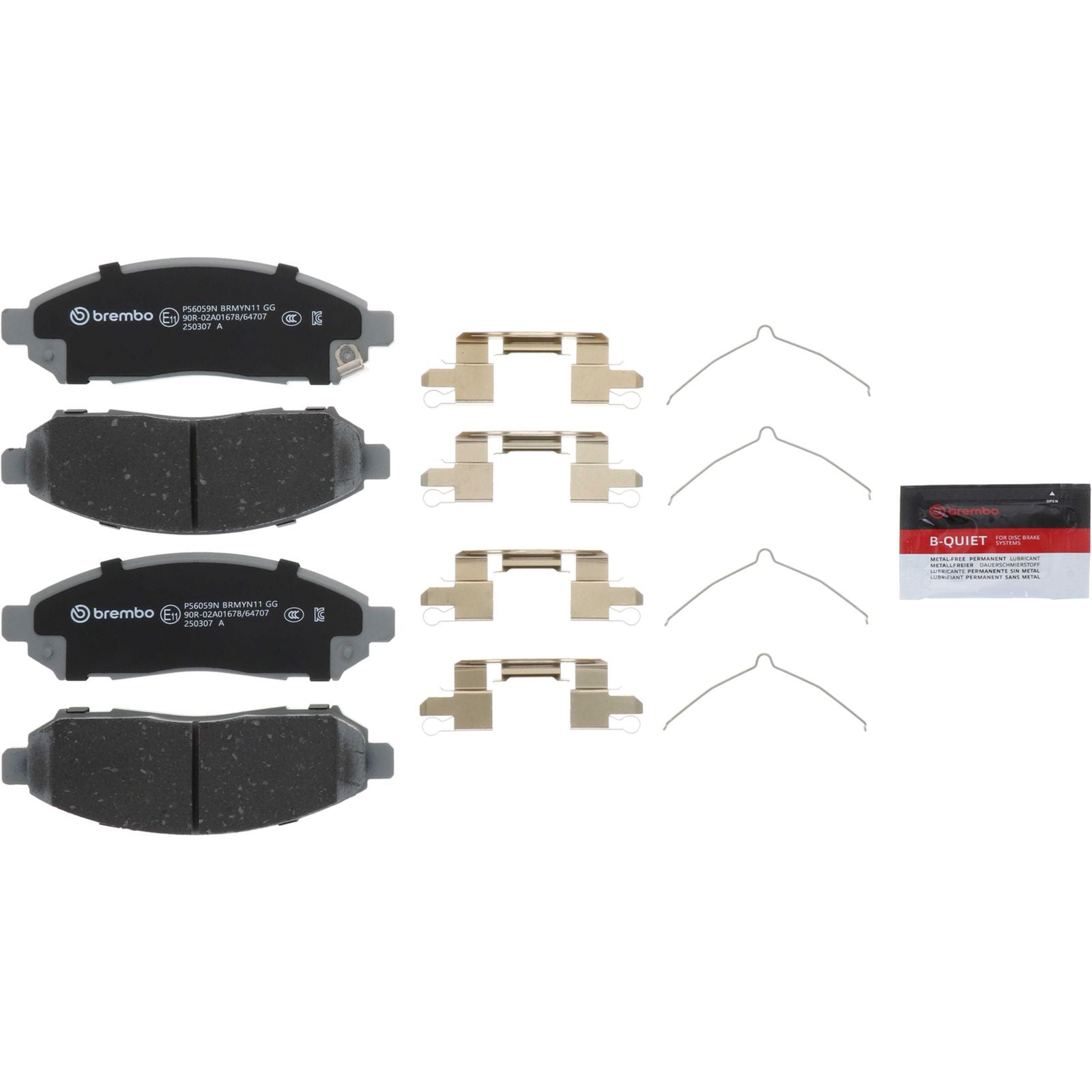 PRIME Ceramic Front Disc Brake Pad Set - P56059N_02