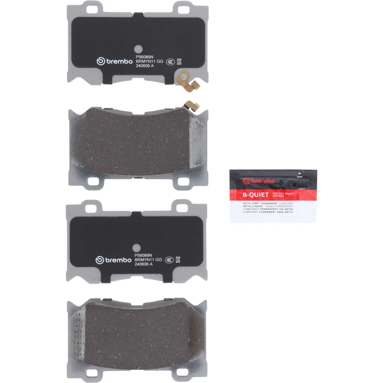 PRIME Ceramic Front Disc Brake Pad Set - P56089N_06