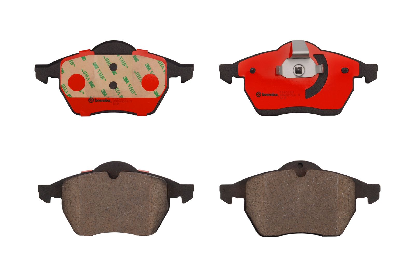 PRIME Ceramic Front Disc Brake Pad Set - P59022N_01