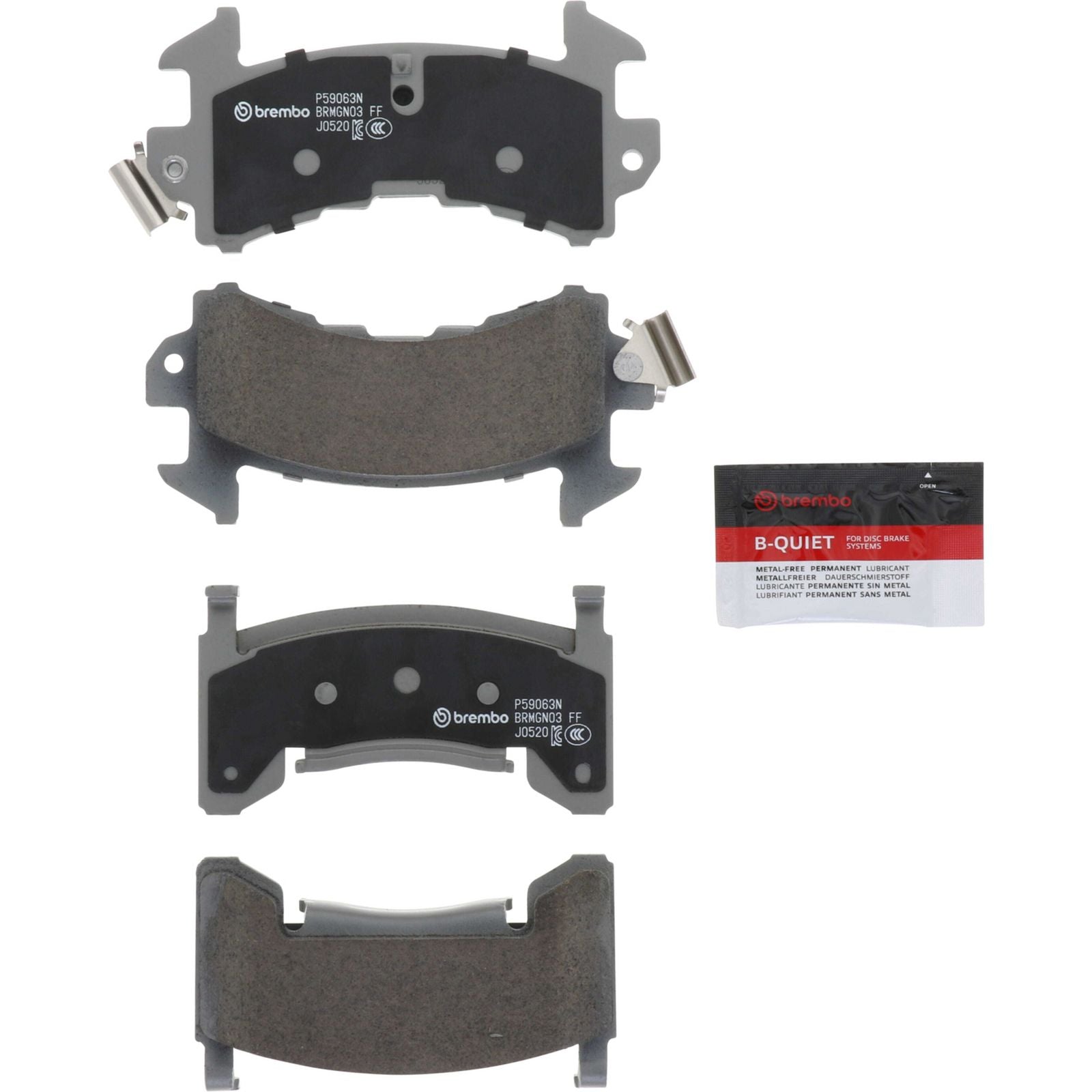 PRIME Ceramic Front Disc Brake Pad Set - P59063N_02