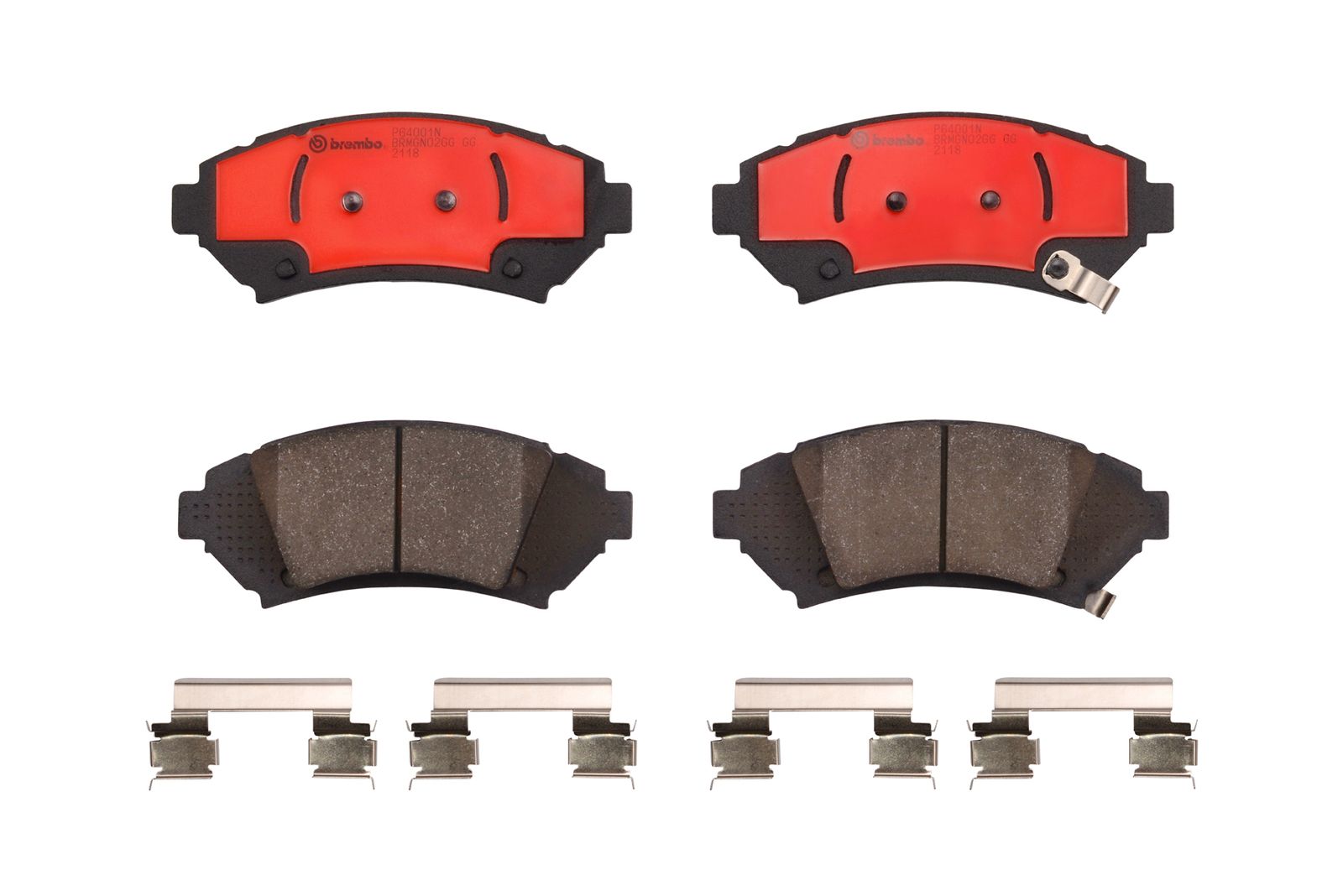 PRIME Ceramic Front Disc Brake Pad Set - P64001N_01