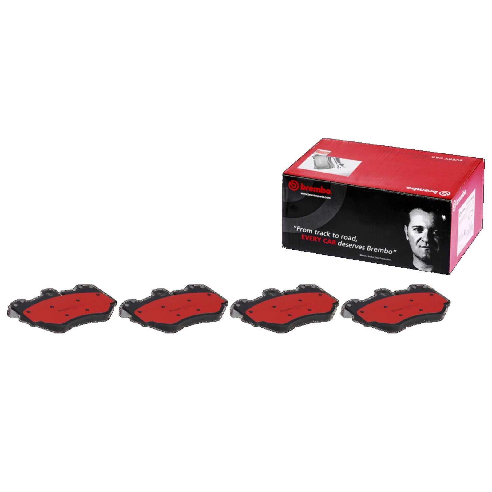 PRIME Ceramic Front Disc Brake Pad Set - P65016N_02