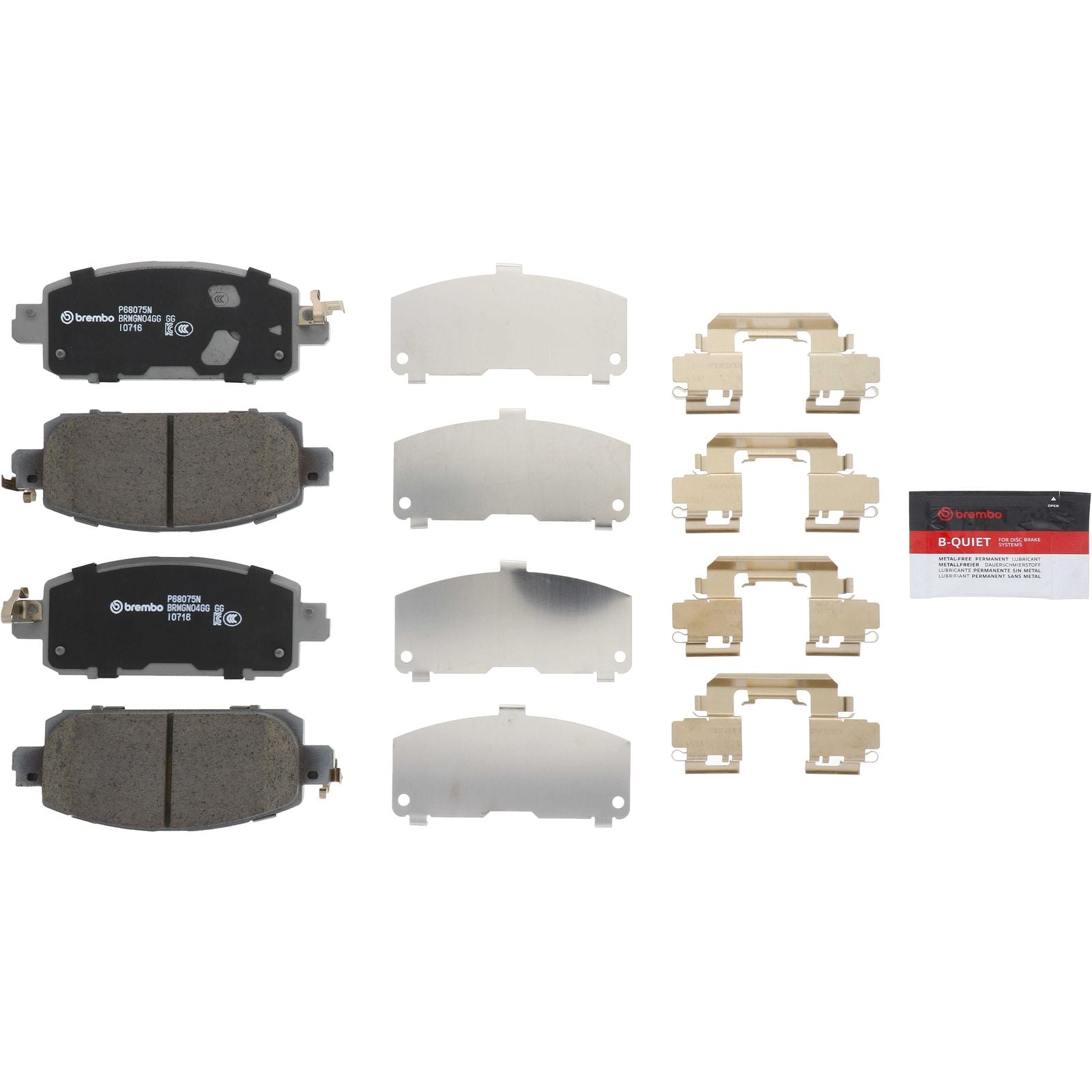 PRIME Ceramic Front Disc Brake Pad Set - P68075N_02