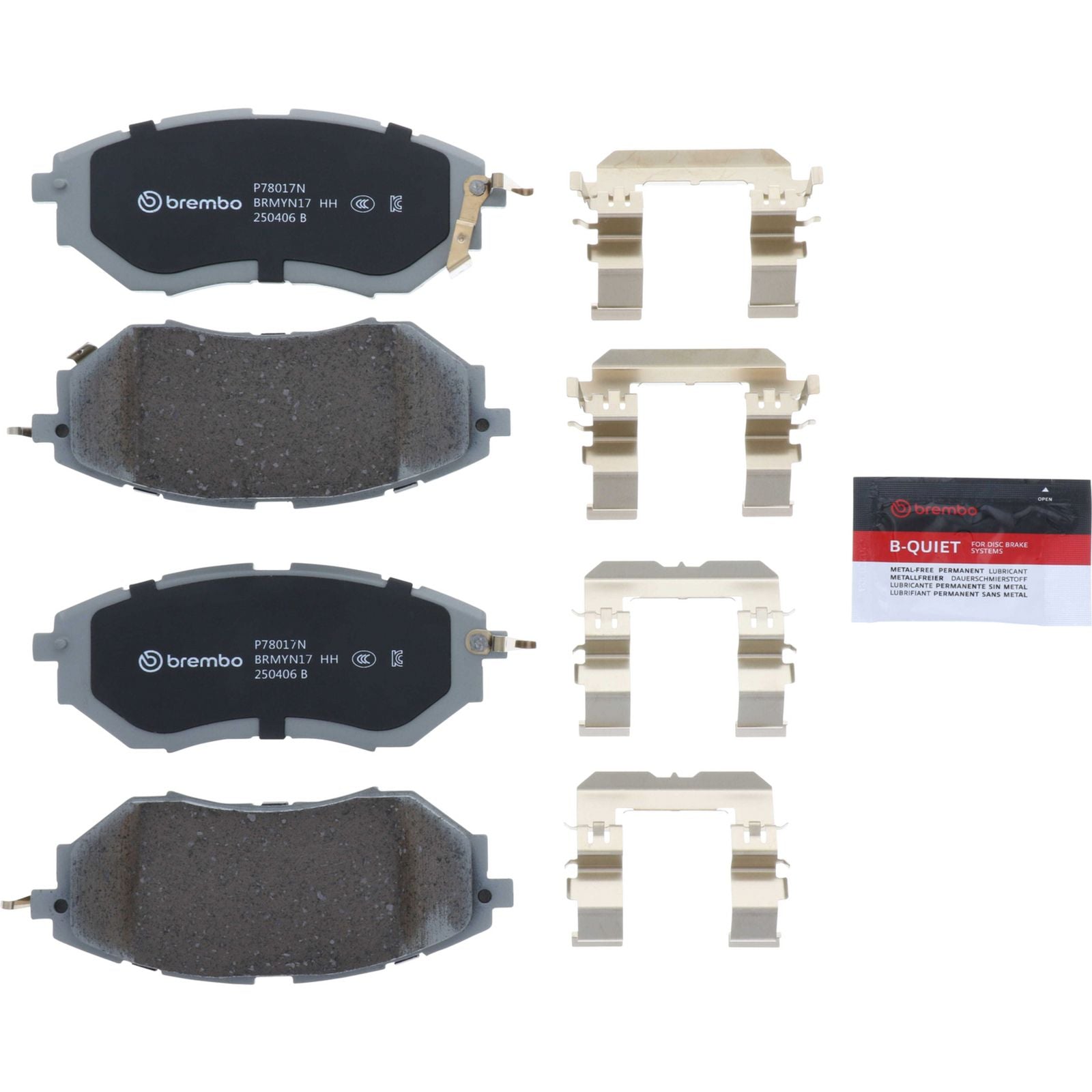 PRIME Ceramic Front Disc Brake Pad Set - P78017N_01
