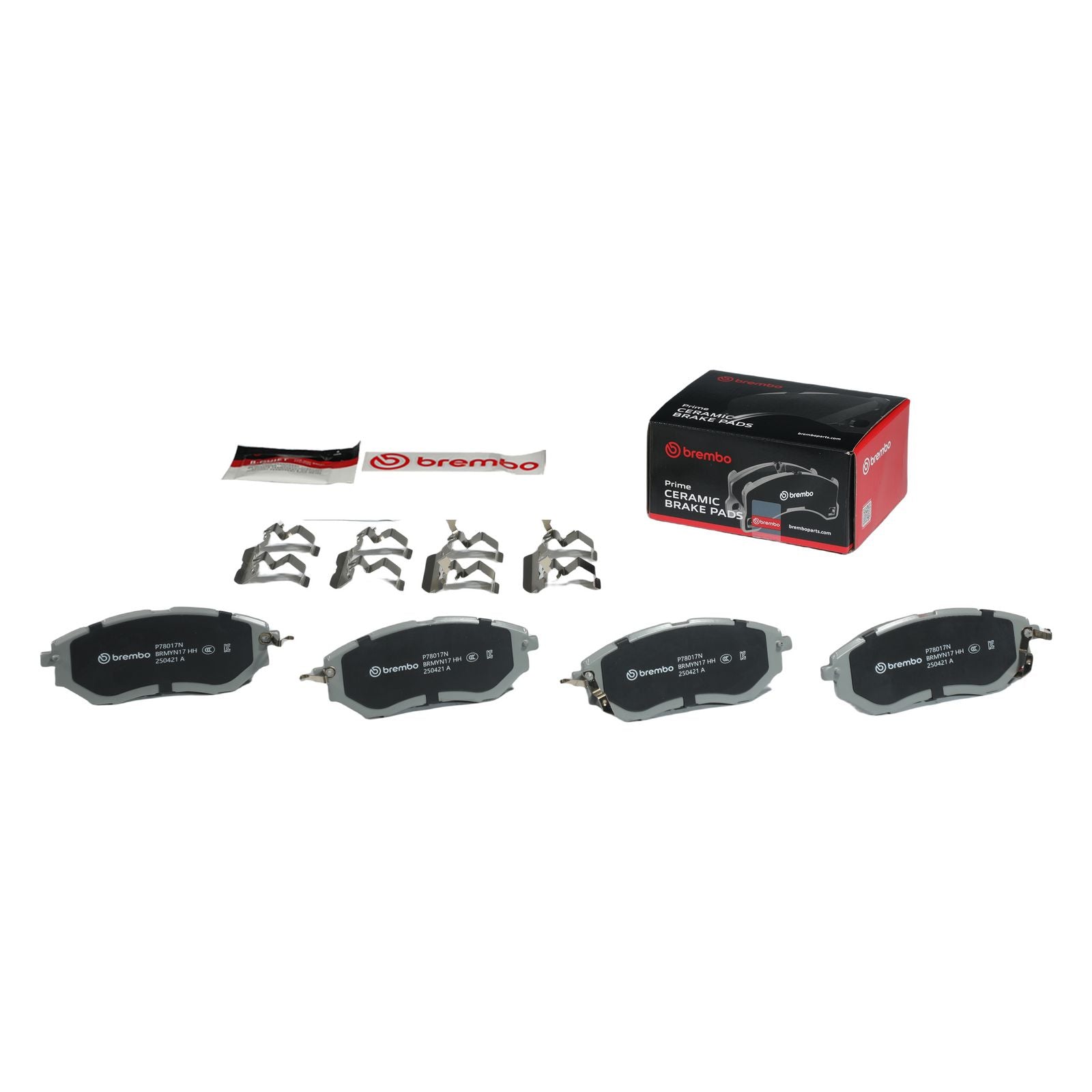 PRIME Ceramic Front Disc Brake Pad Set - P78017N_05