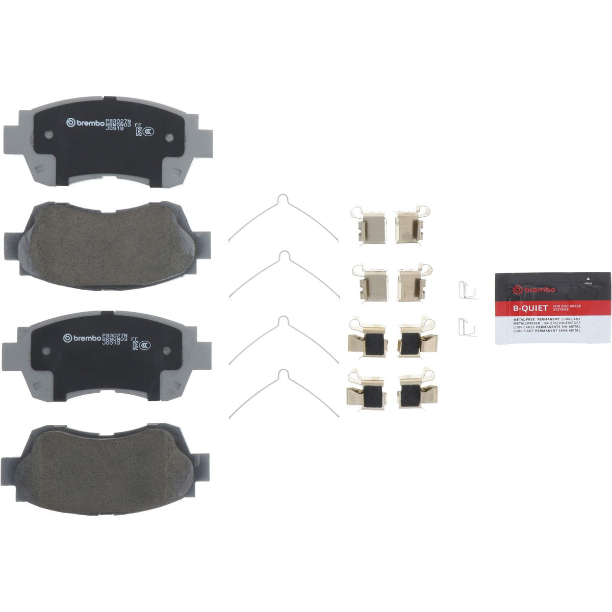 PRIME Ceramic Front Disc Brake Pad Set - P83027N_02