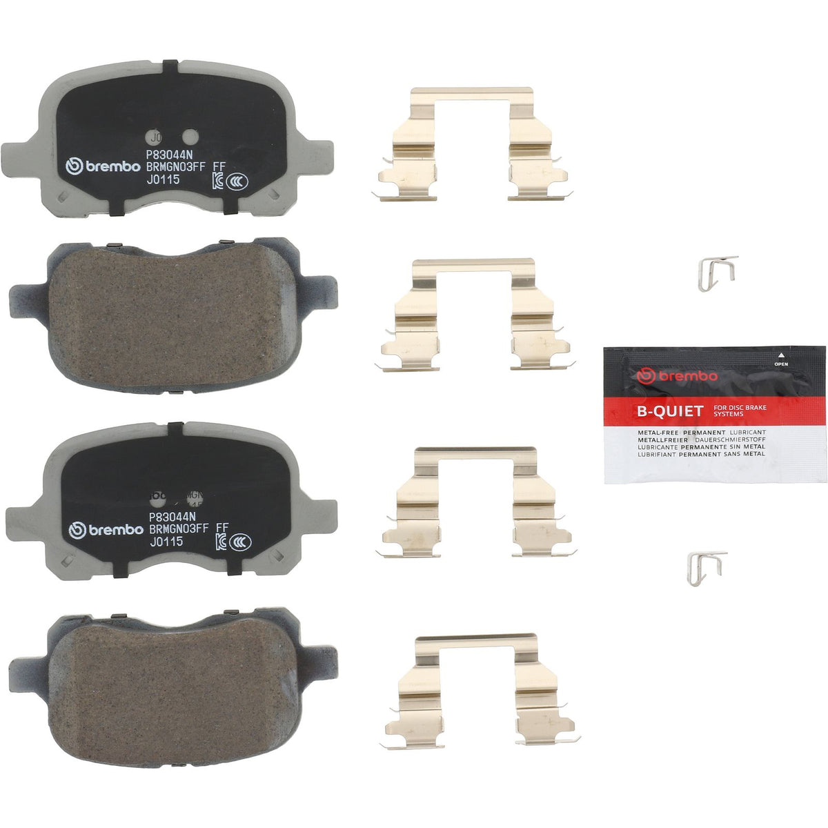 PRIME Ceramic Front Disc Brake Pad Set - P83044N_02