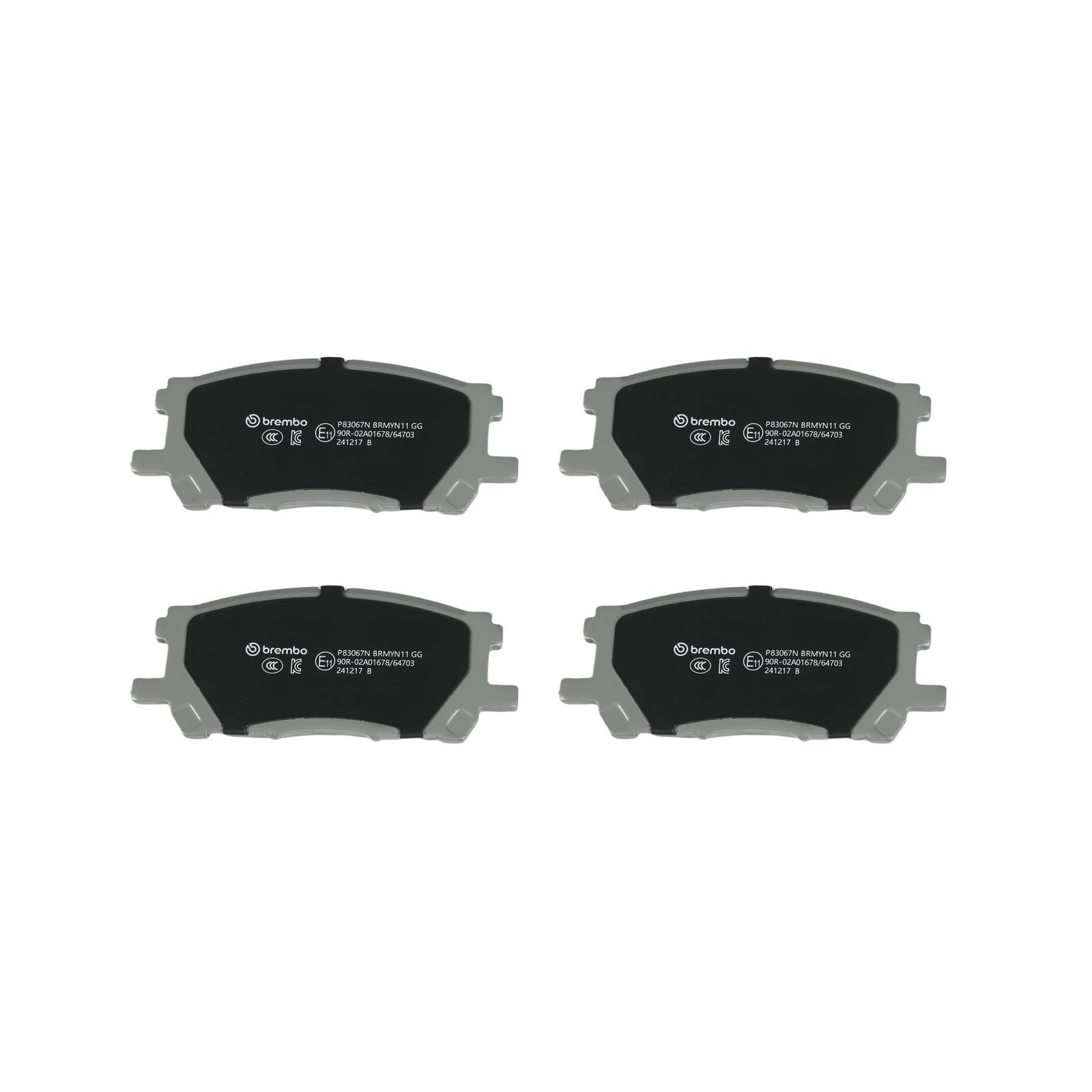 PRIME Ceramic Front Disc Brake Pad Set - P83067N_04