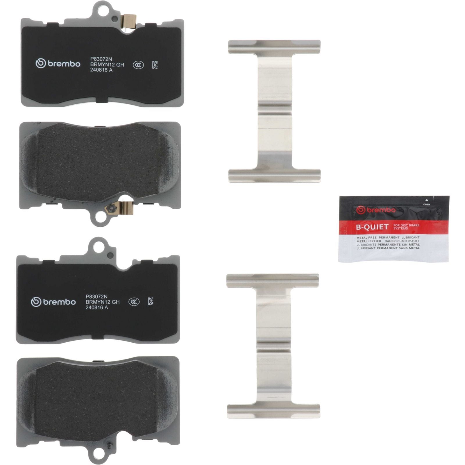 PRIME Ceramic Front Disc Brake Pad Set - P83072N_05