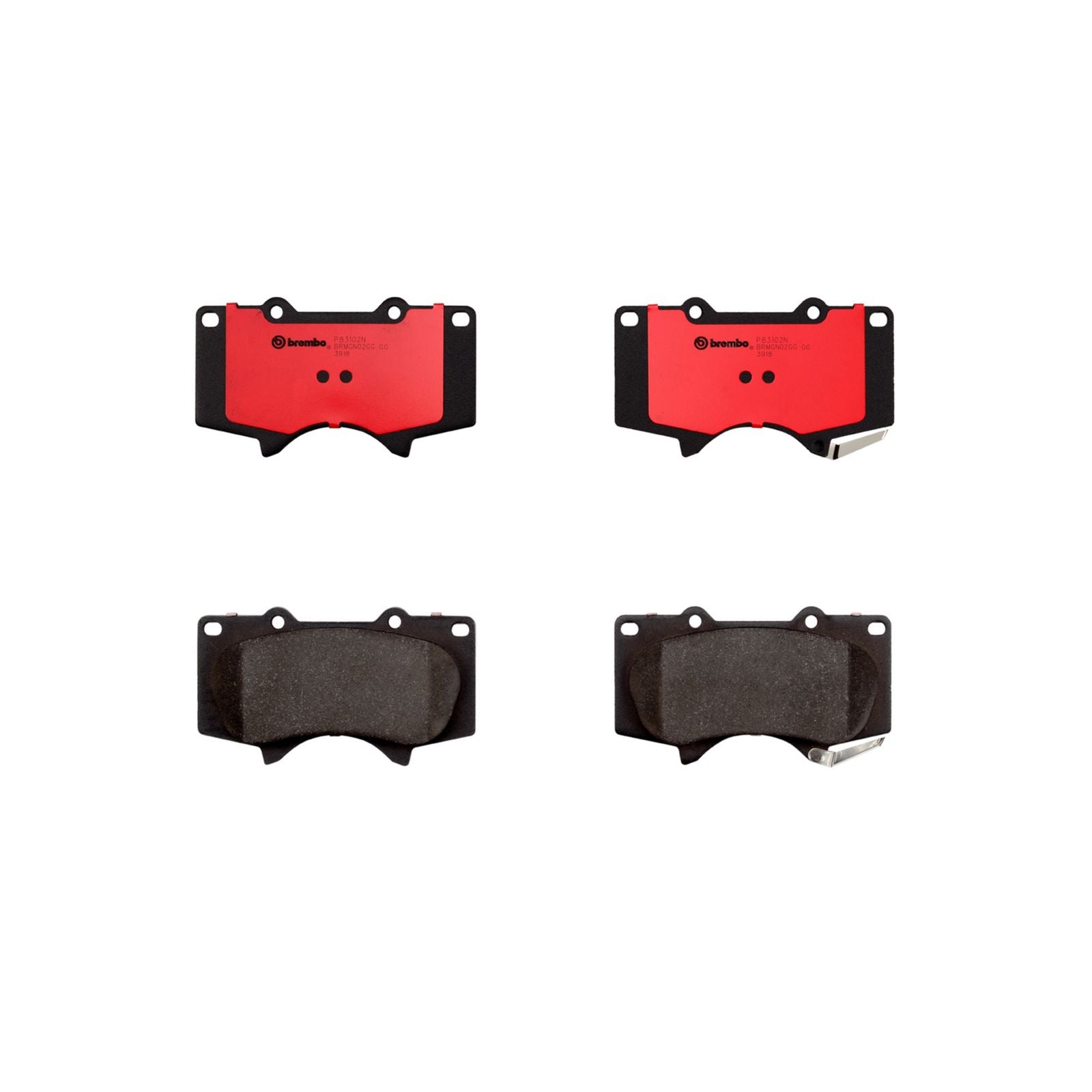 PRIME Ceramic Front Disc Brake Pad Set - P83102N_02