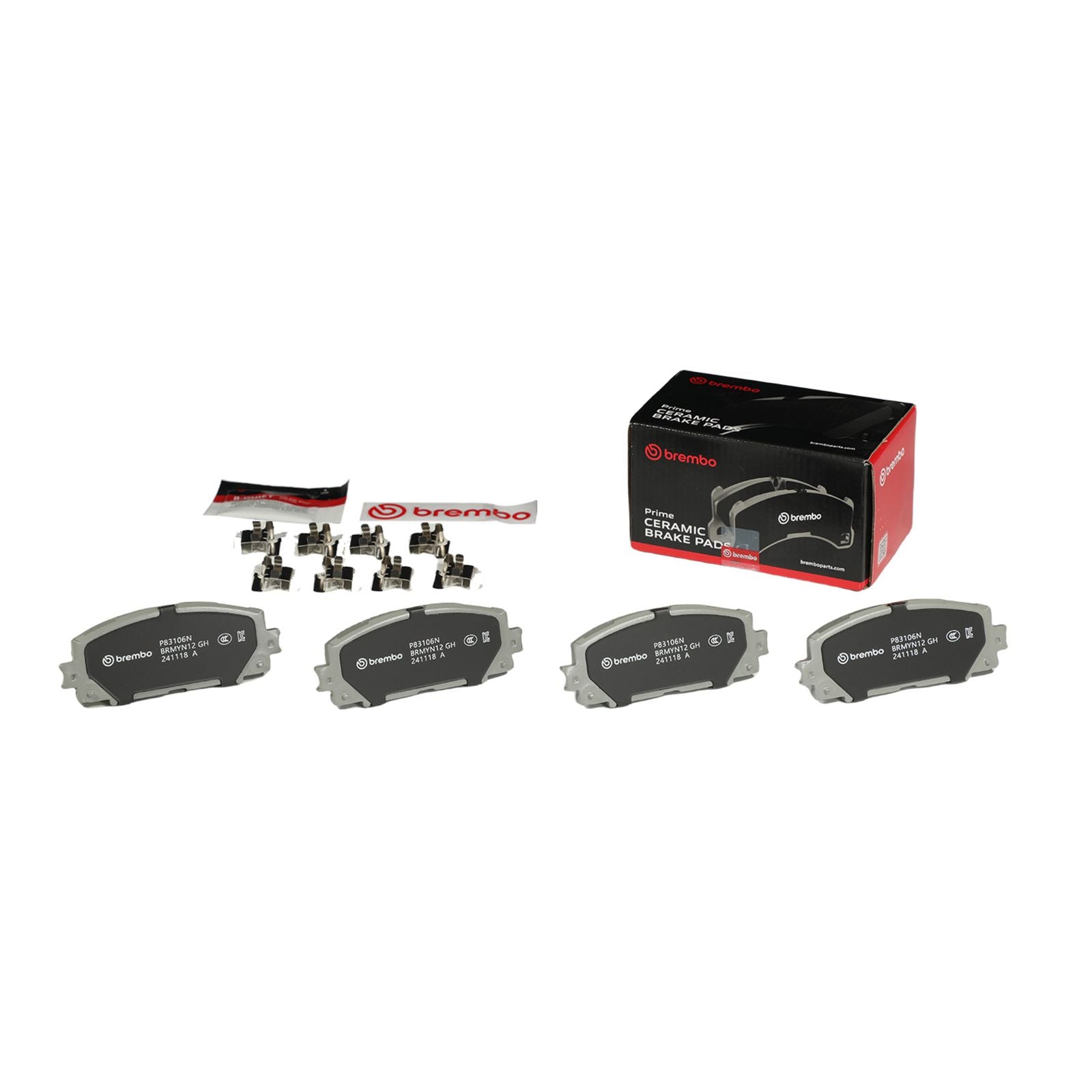PRIME Ceramic Front Disc Brake Pad Set - P83106N_02