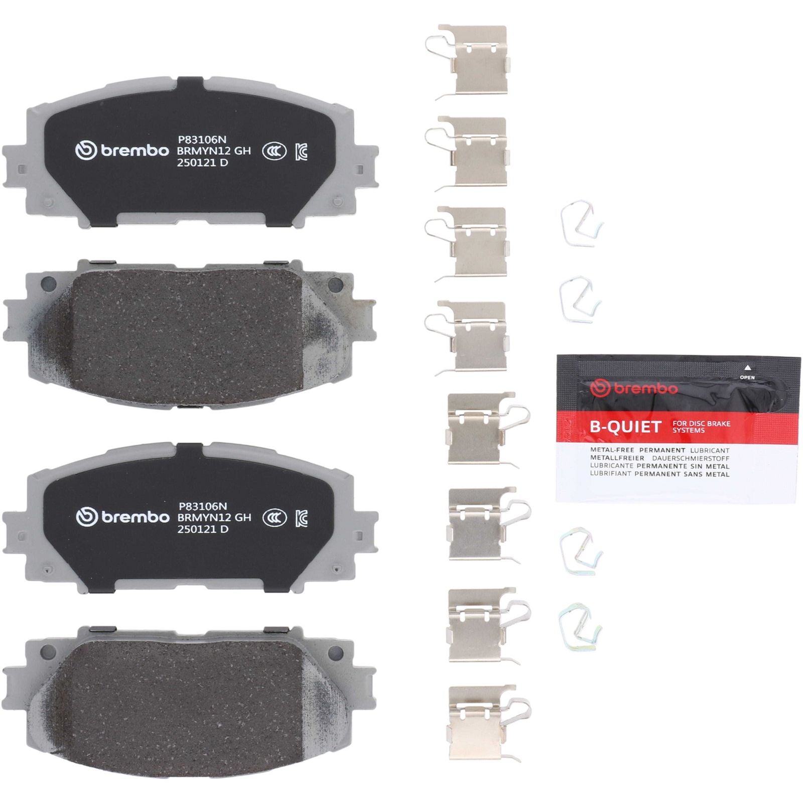 PRIME Ceramic Front Disc Brake Pad Set - P83106N_05