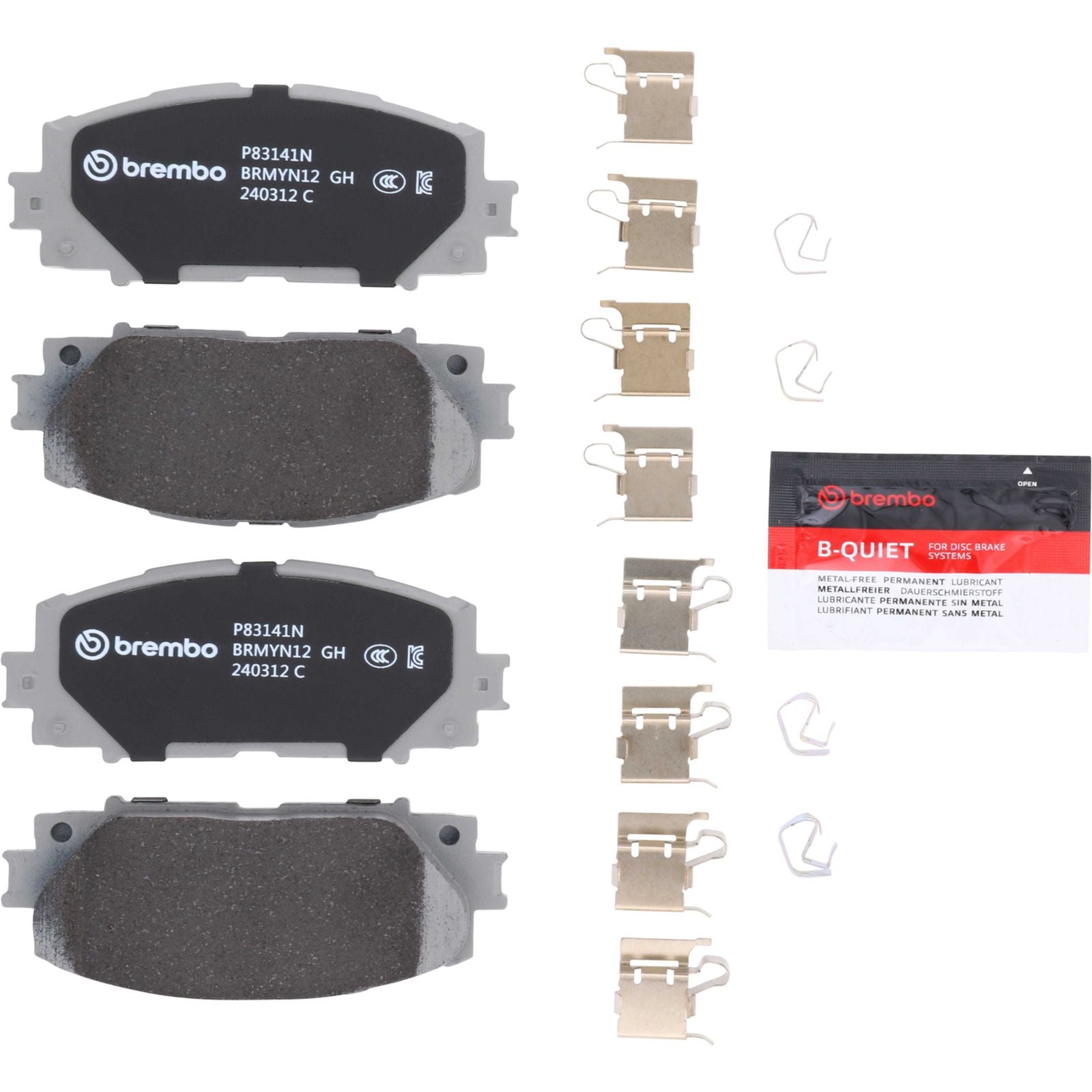 PRIME Ceramic Front Disc Brake Pad Set - P83141N_01