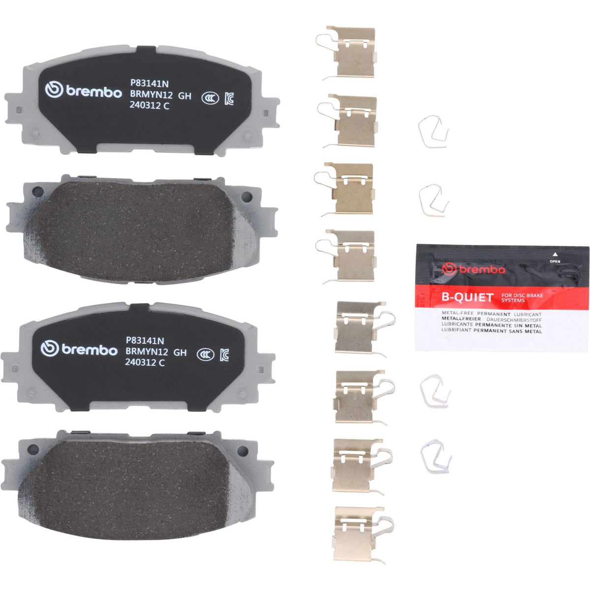 PRIME Ceramic Front Disc Brake Pad Set - P83141N_01