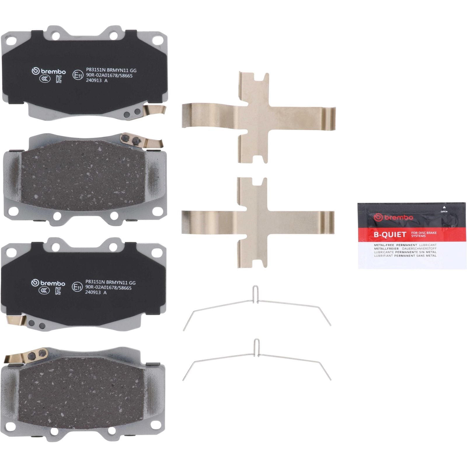 PRIME Ceramic Front Disc Brake Pad Set - P83151N_02