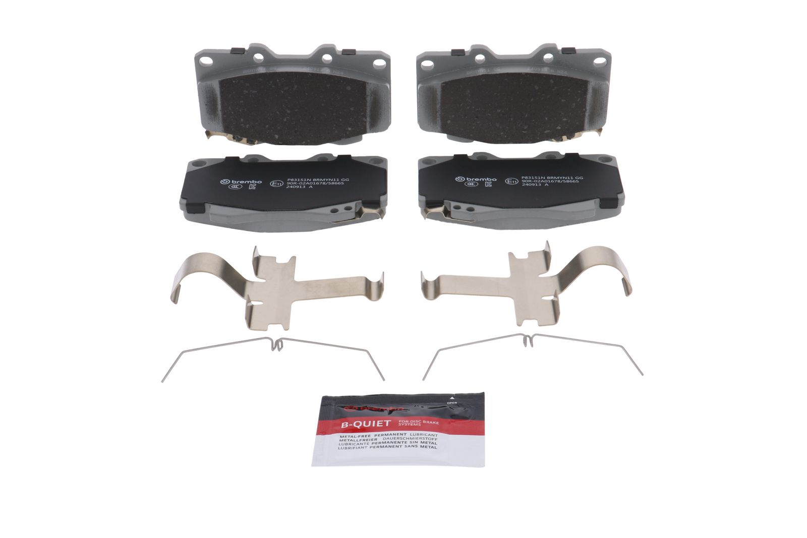 PRIME Ceramic Front Disc Brake Pad Set - P83151N_02