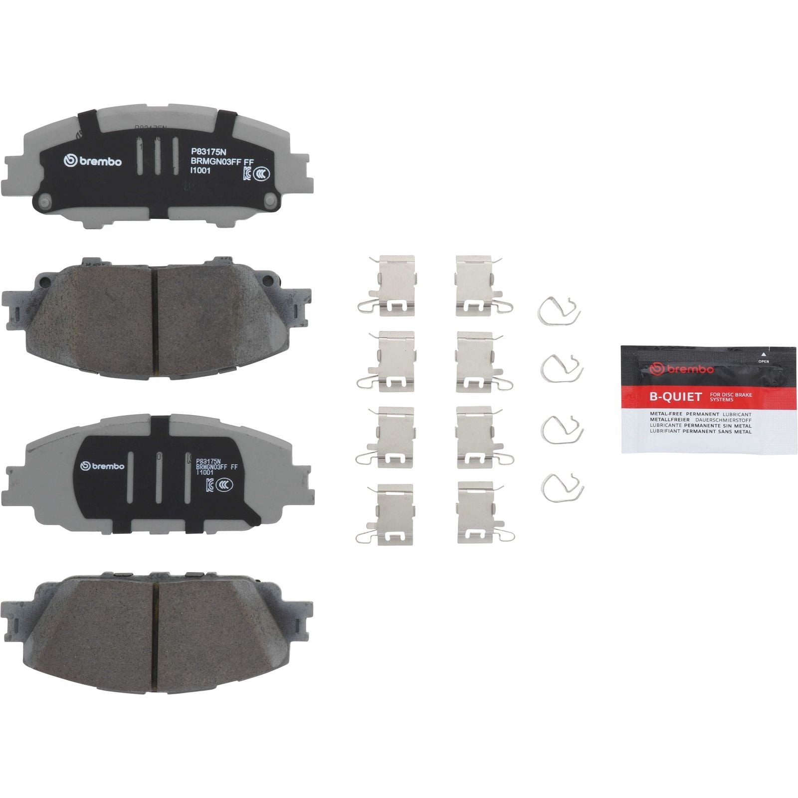 PRIME Ceramic Front Disc Brake Pad Set - P83175N_02