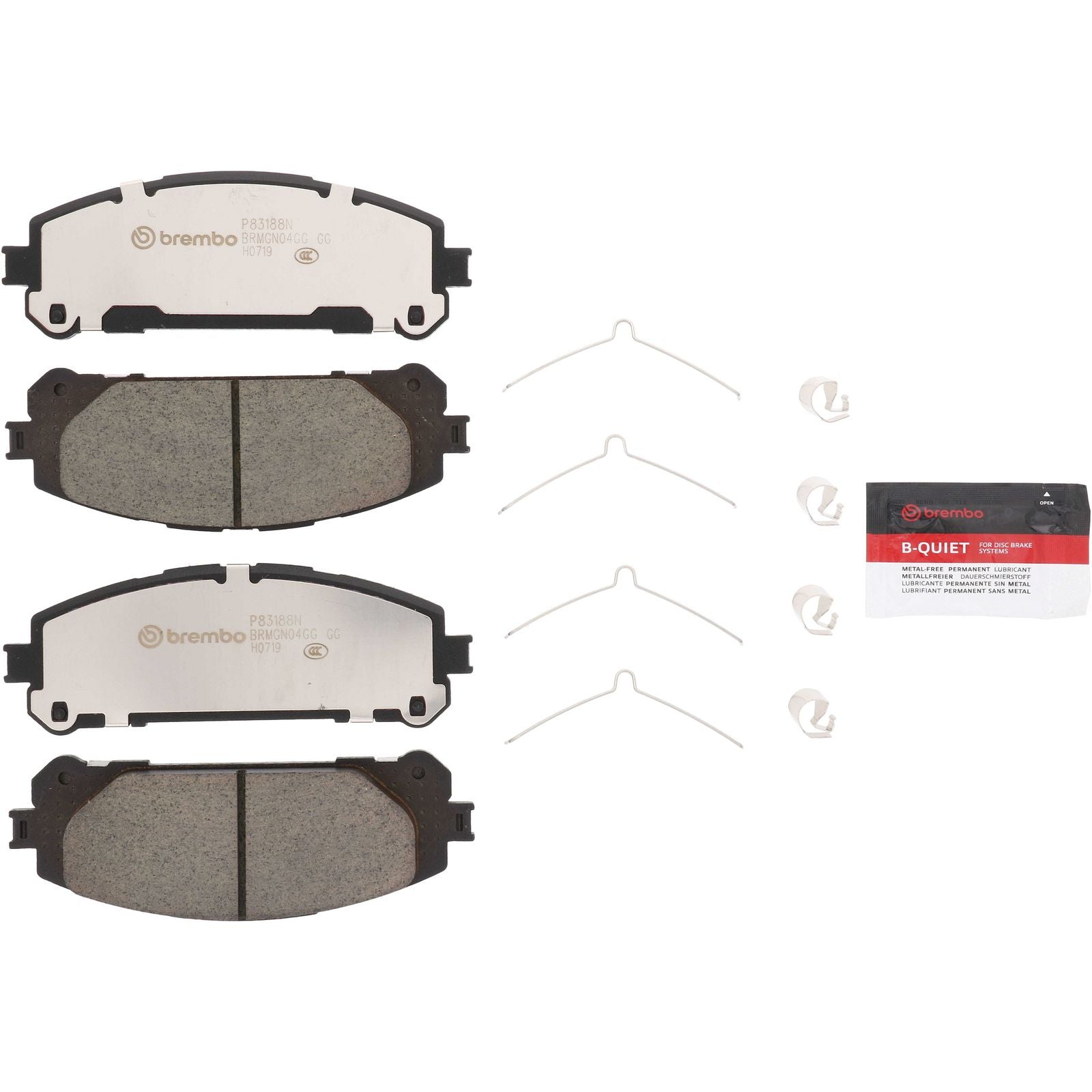 PRIME Ceramic Front Disc Brake Pad Set - P83188N_02