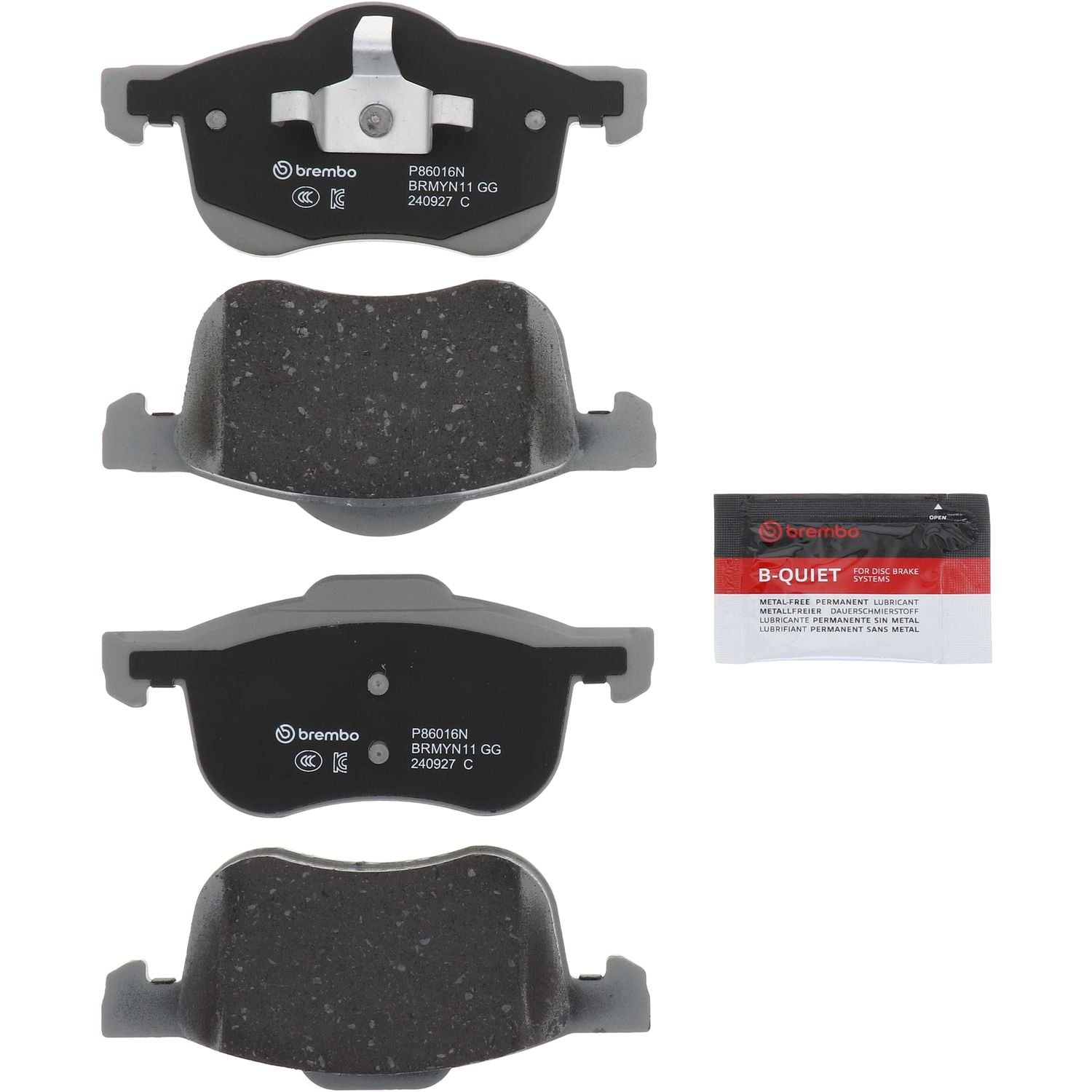 PRIME Ceramic Front Disc Brake Pad Set - P86016N_02
