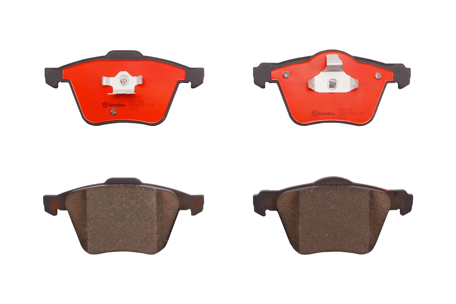 PRIME Ceramic Front Disc Brake Pad Set - P86018N_01