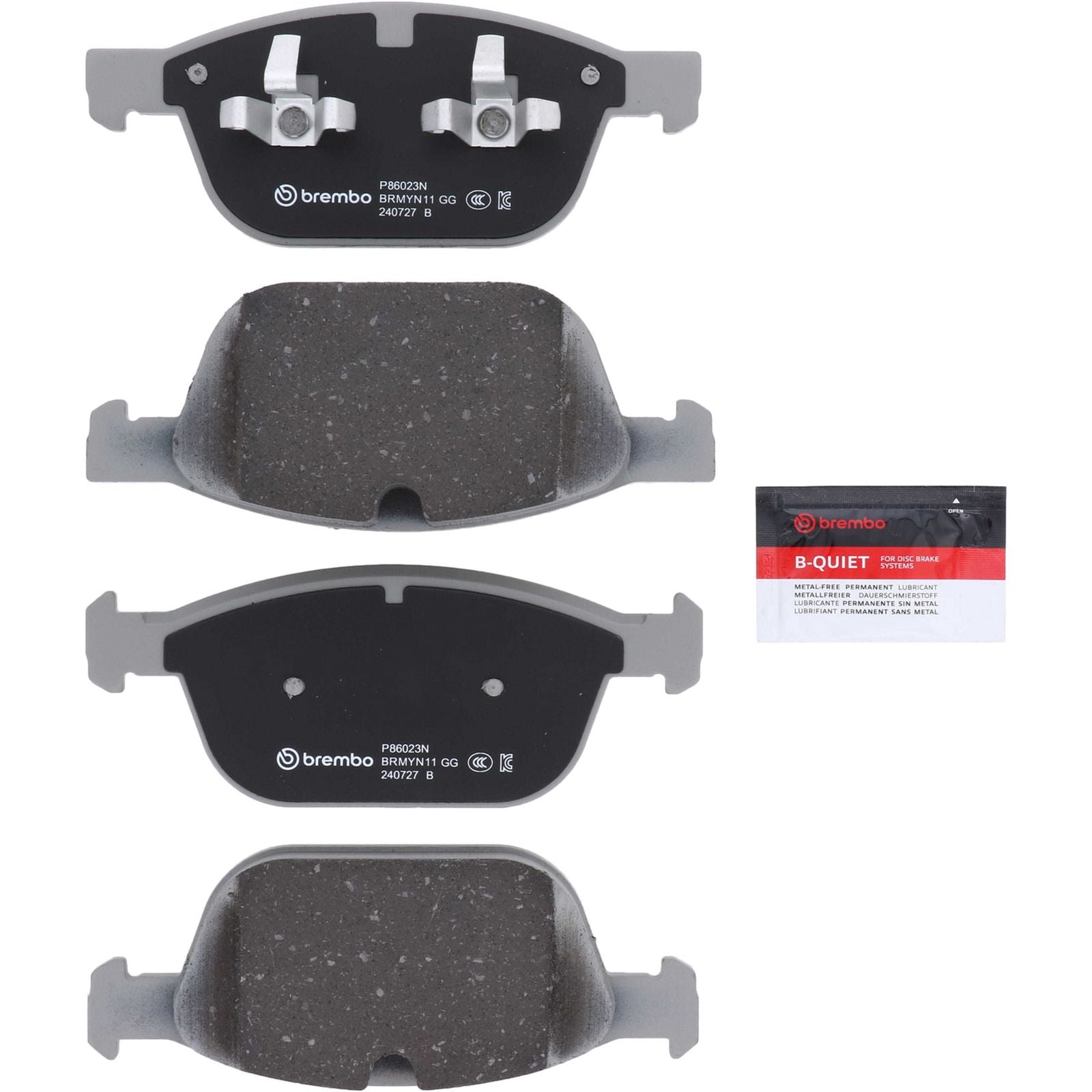 PRIME Ceramic Front Disc Brake Pad Set - P86023N_06