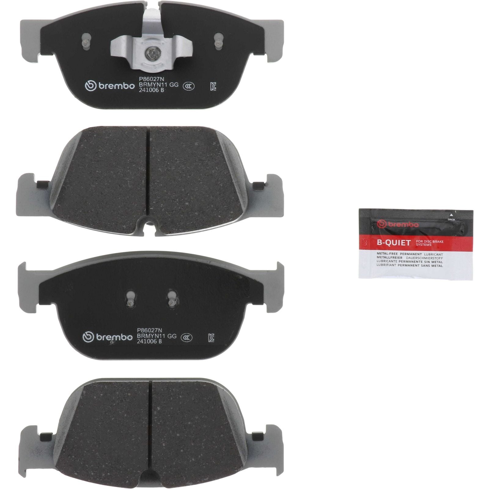 PRIME Ceramic Front Disc Brake Pad Set - P86027N_06