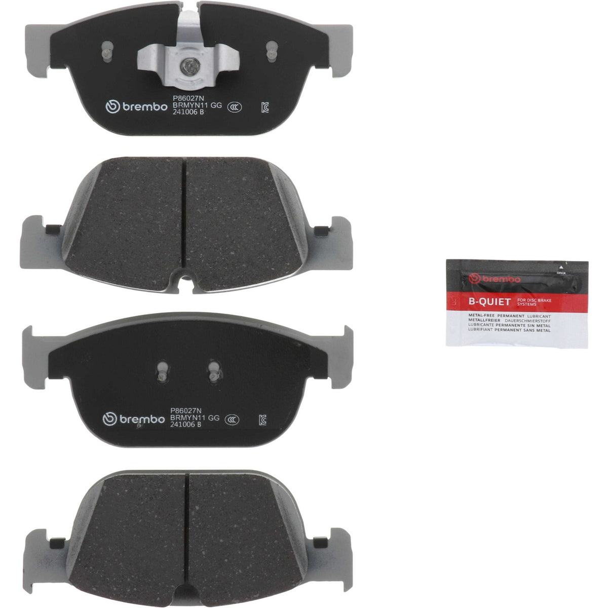 PRIME Ceramic Front Disc Brake Pad Set - P86027N_06
