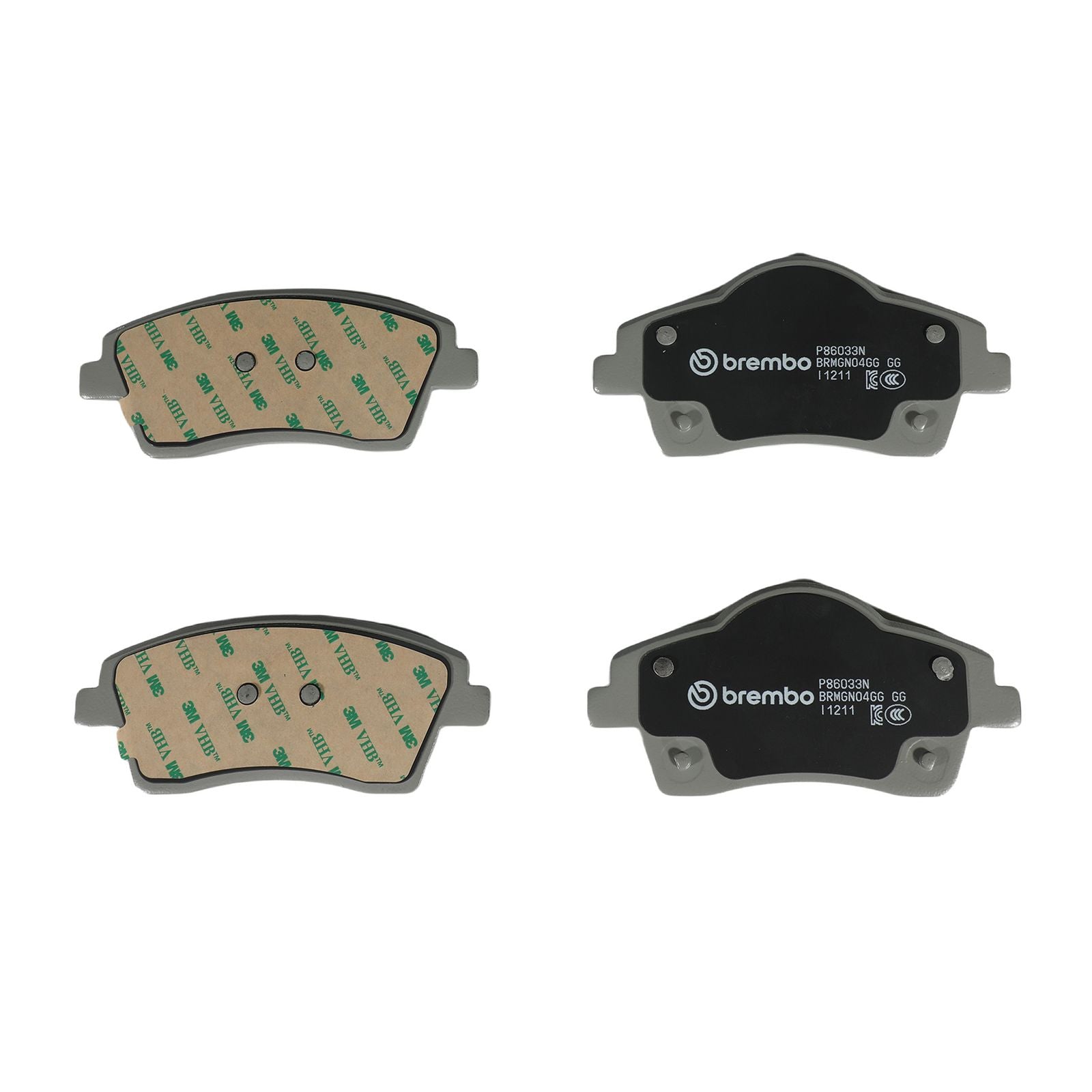 PRIME Ceramic Front Disc Brake Pad Set - P86033N_04