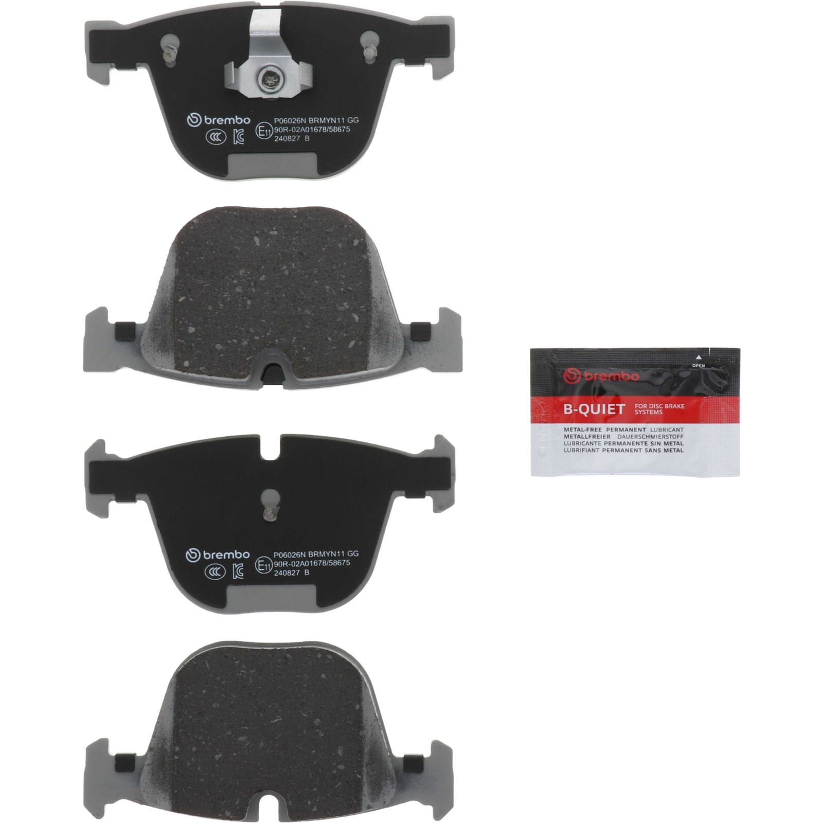 PRIME Ceramic Rear Disc Brake Pad Set - P06026N_01