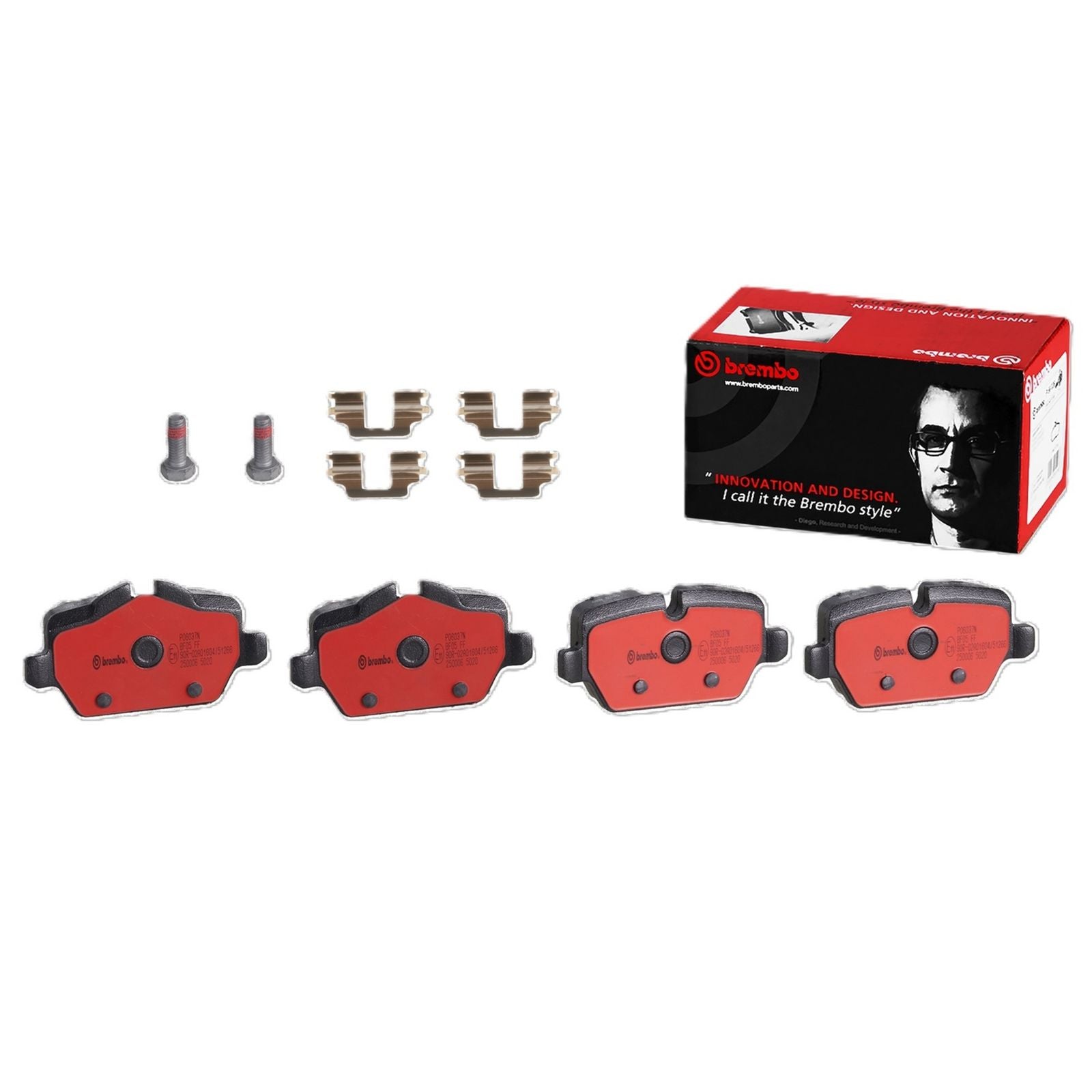 PRIME Ceramic Rear Disc Brake Pad Set - P06037N_01