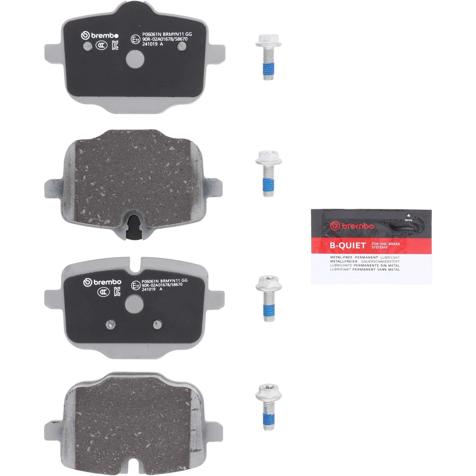 PRIME Ceramic Rear Disc Brake Pad Set - P06061N_01
