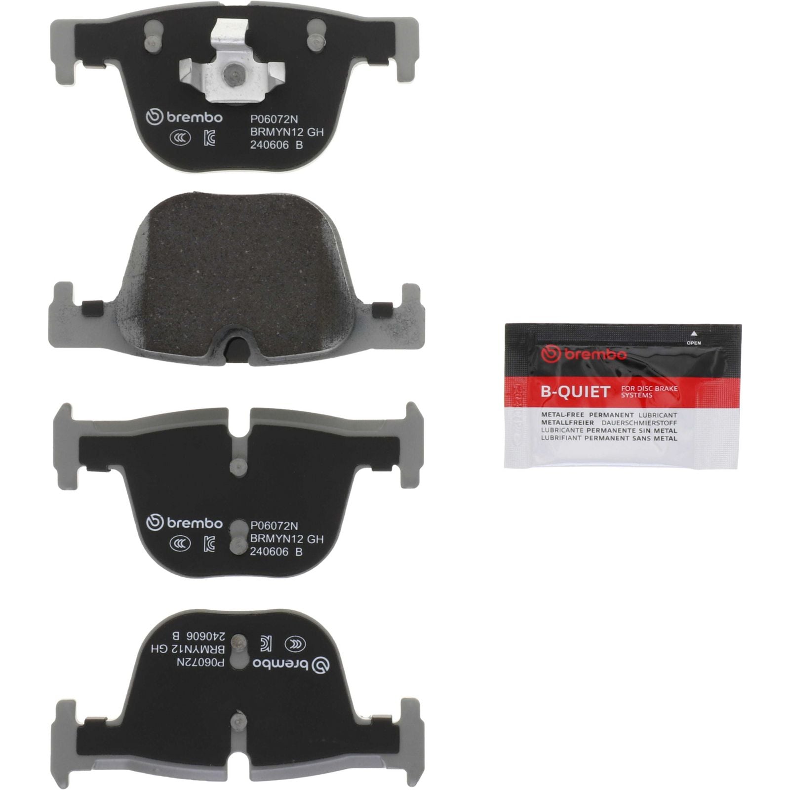 PRIME Ceramic Rear Disc Brake Pad Set - P06072N_01