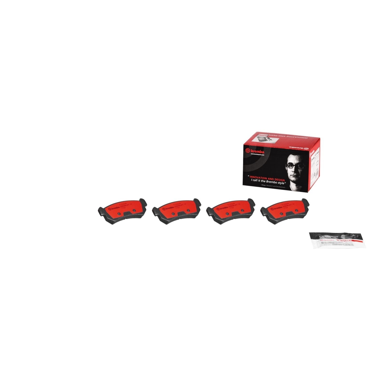 PRIME Ceramic Rear Disc Brake Pad Set - P10001N_01