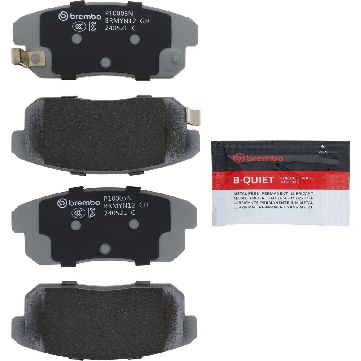 PRIME Ceramic Rear Disc Brake Pad Set - P10005N_02