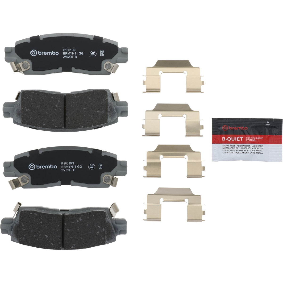PRIME Ceramic Rear Disc Brake Pad Set - P10010N_01