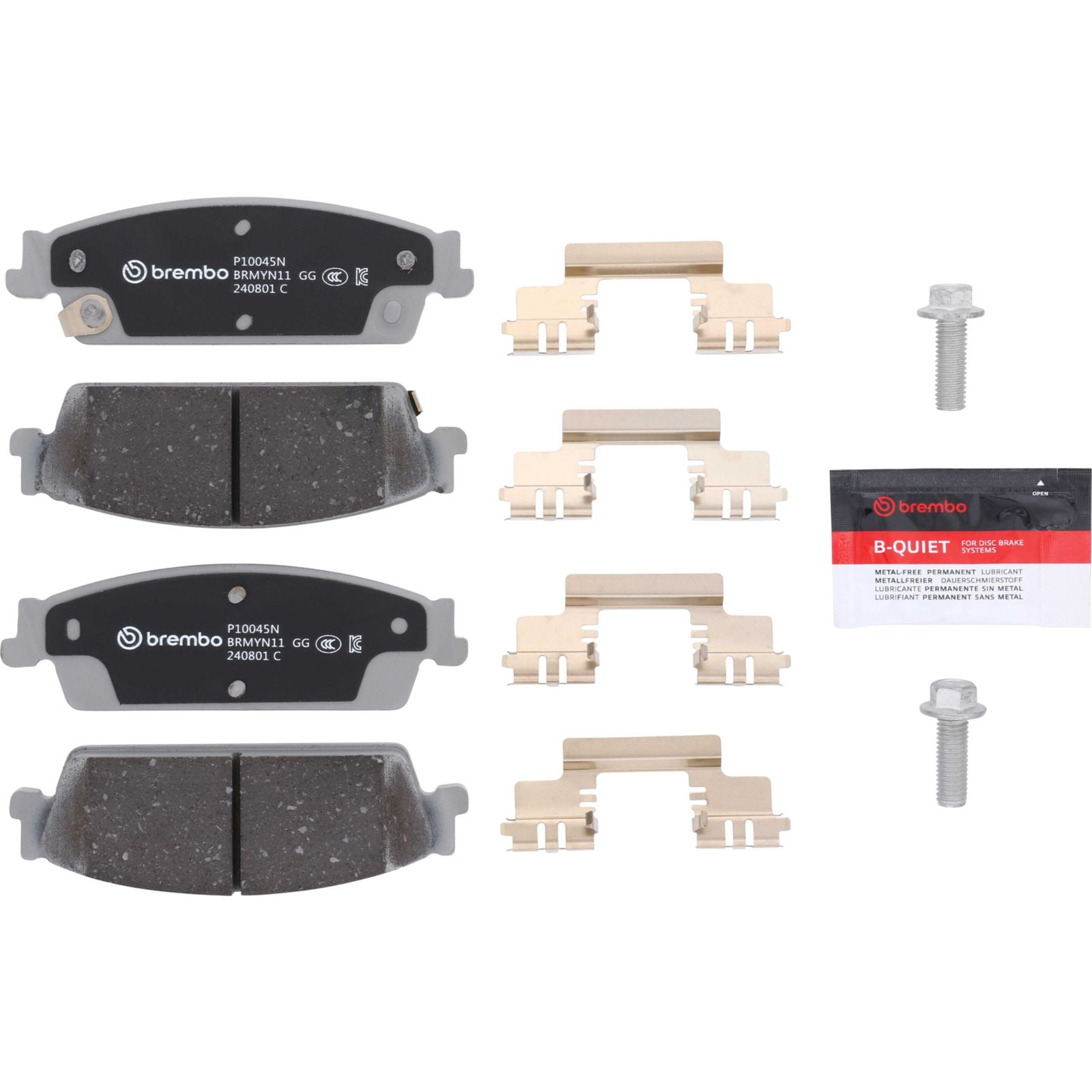 PRIME Ceramic Rear Disc Brake Pad Set - P10045N_01