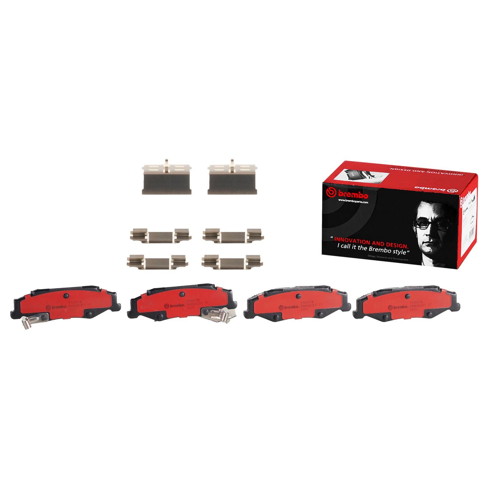PRIME Ceramic Rear Disc Brake Pad Set - P10047N_01